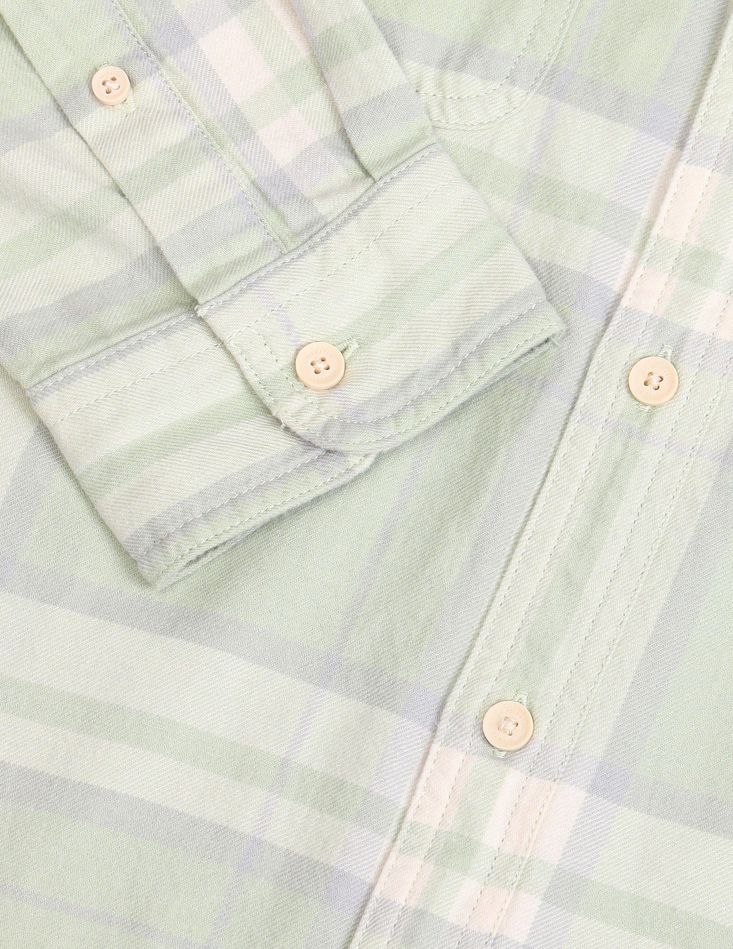 Manhattan Slim Fit Checked Shirt Light Green - U.S. Polo Assn. India | Large