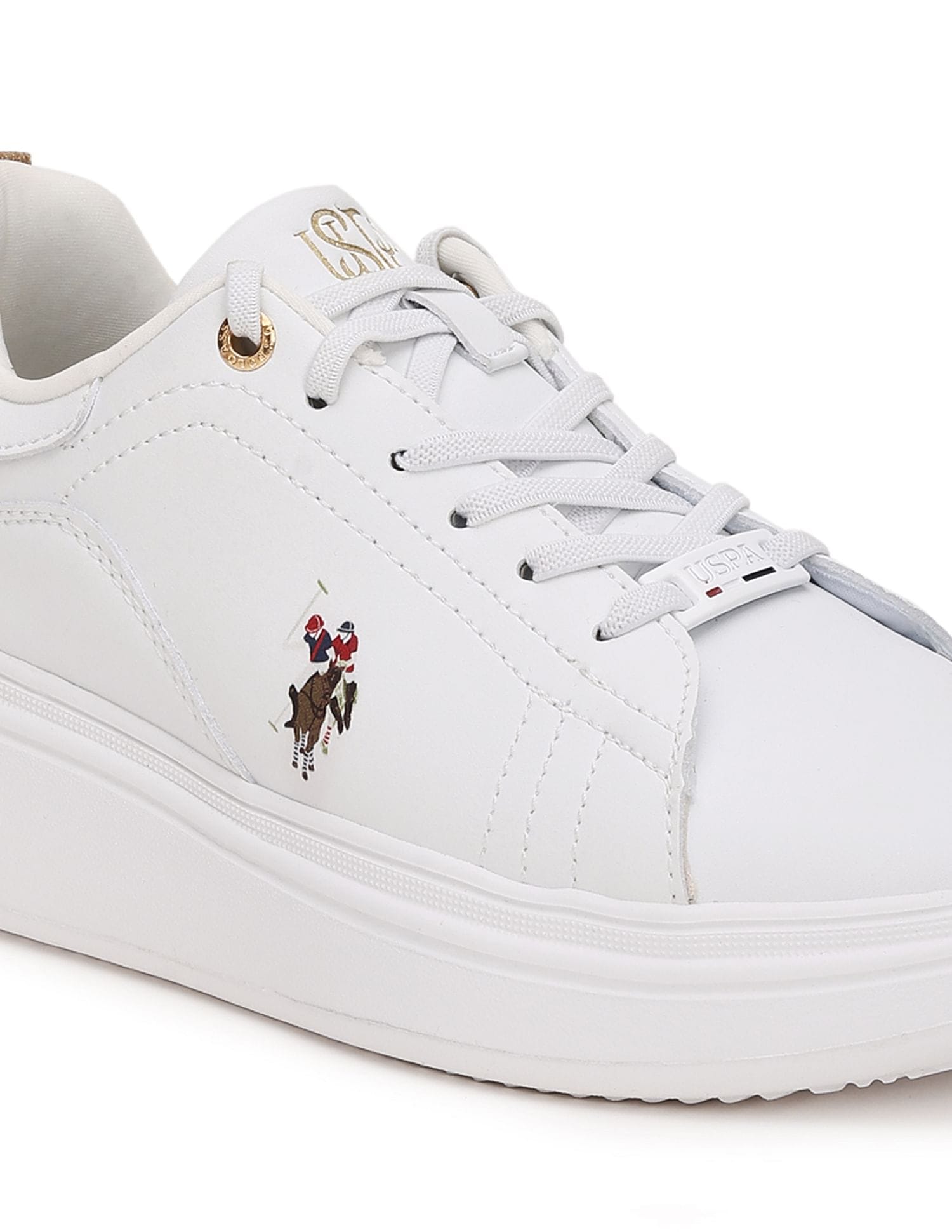 Minimal Logo Ariel Sneakers White - U.S. Polo Assn. India | Large
