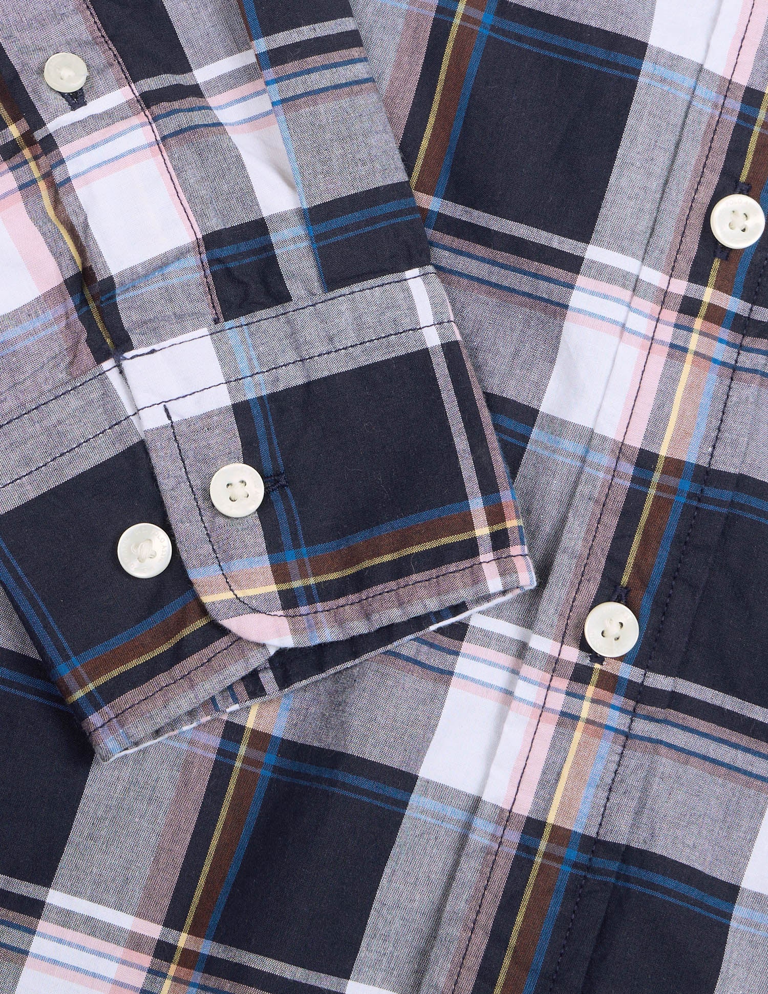 Tartan Checked Tailored Fit Shirt Navy - U.S. Polo Assn. India | Large