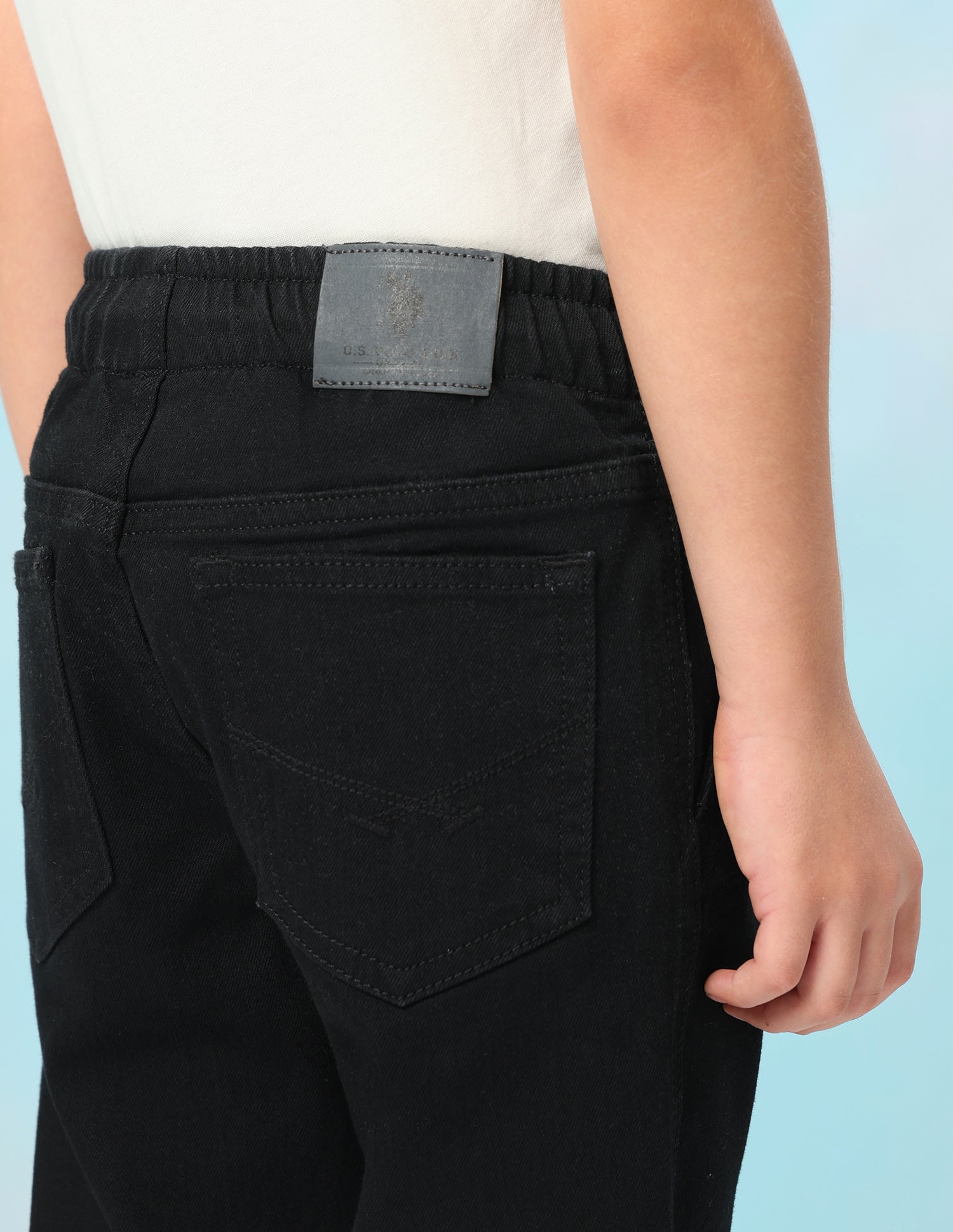 Mid Rise Regular Fit Jeans Black - U.S. Polo Assn. India | Large
