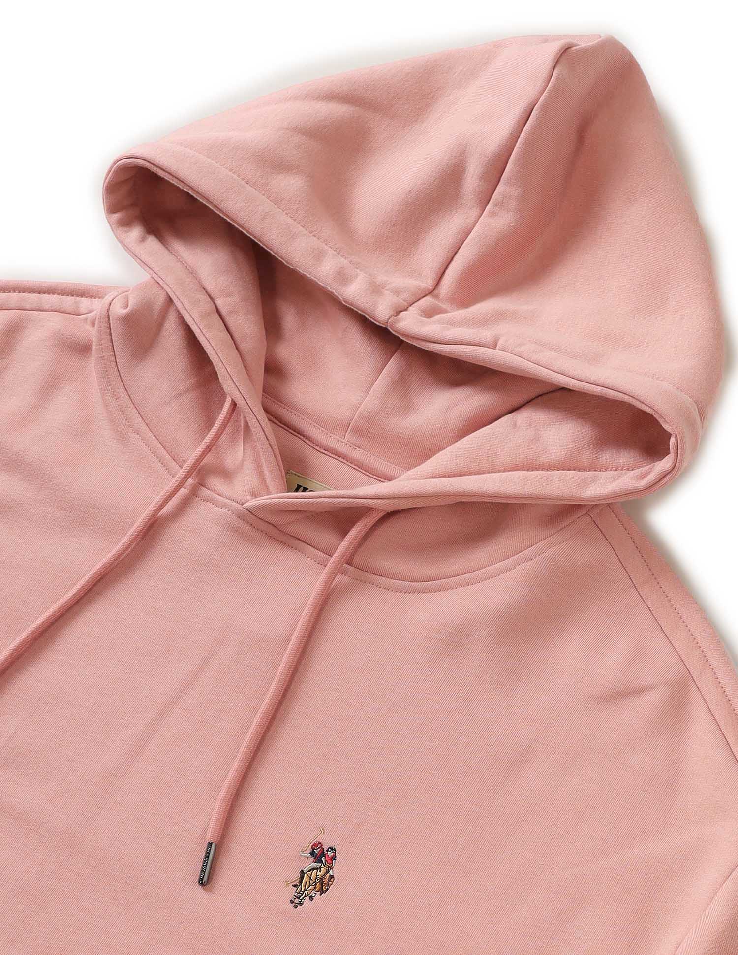Solid Relaxed Fit Sweatshirt Medium Pink - U.S. POLO ASSN. | Large