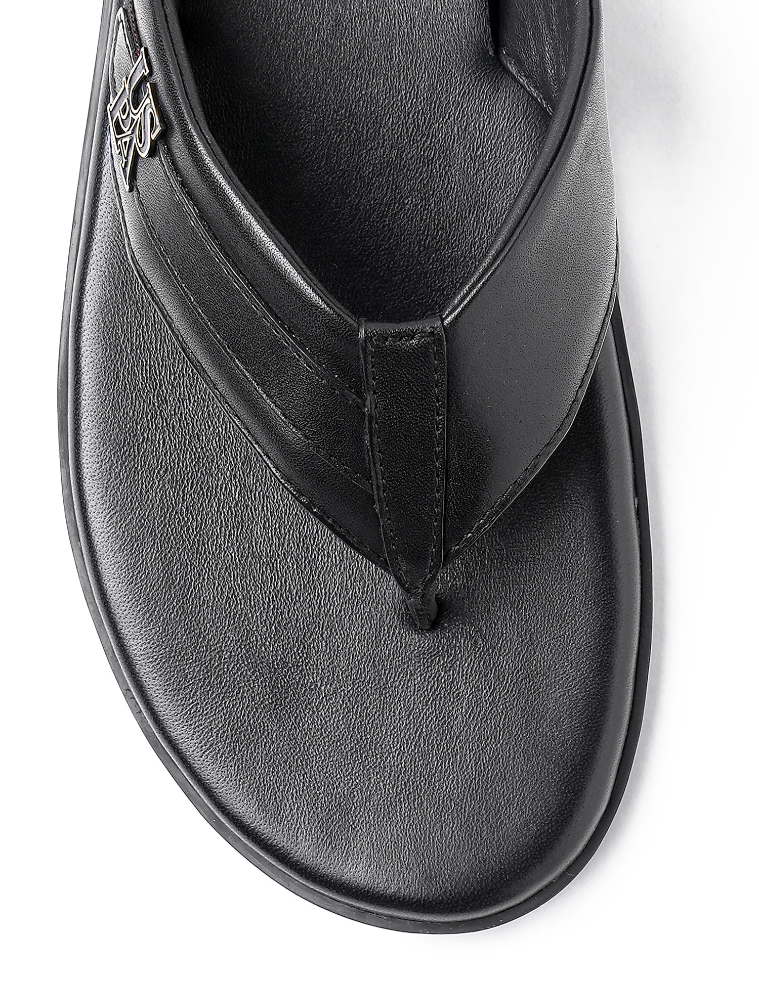 Men Broad Strap Hendrik Flip Flops Black - U.S. POLO ASSN. | Large