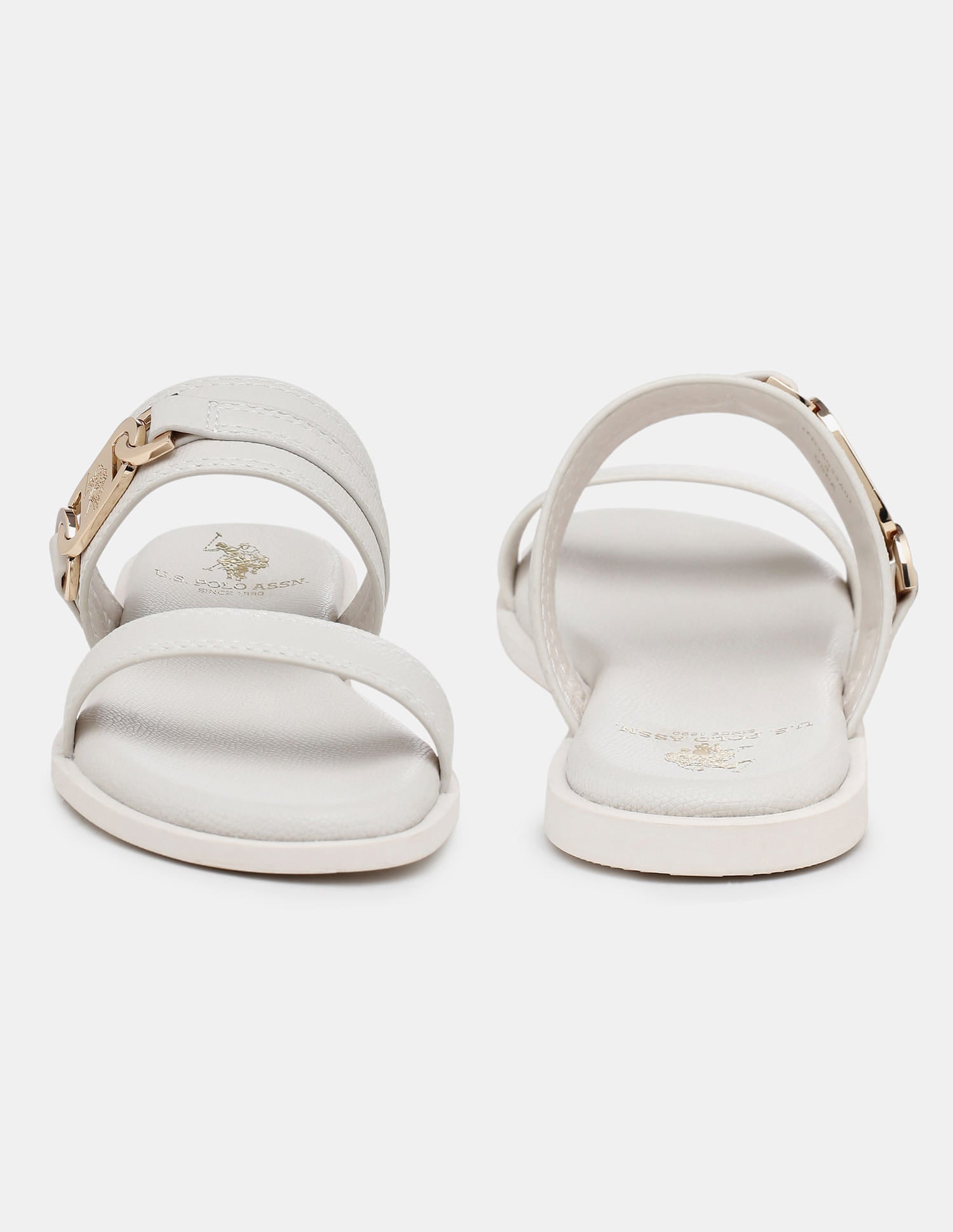 Women Lioris Open Toe Sandals Off White - U.S. Polo Assn. India | Large