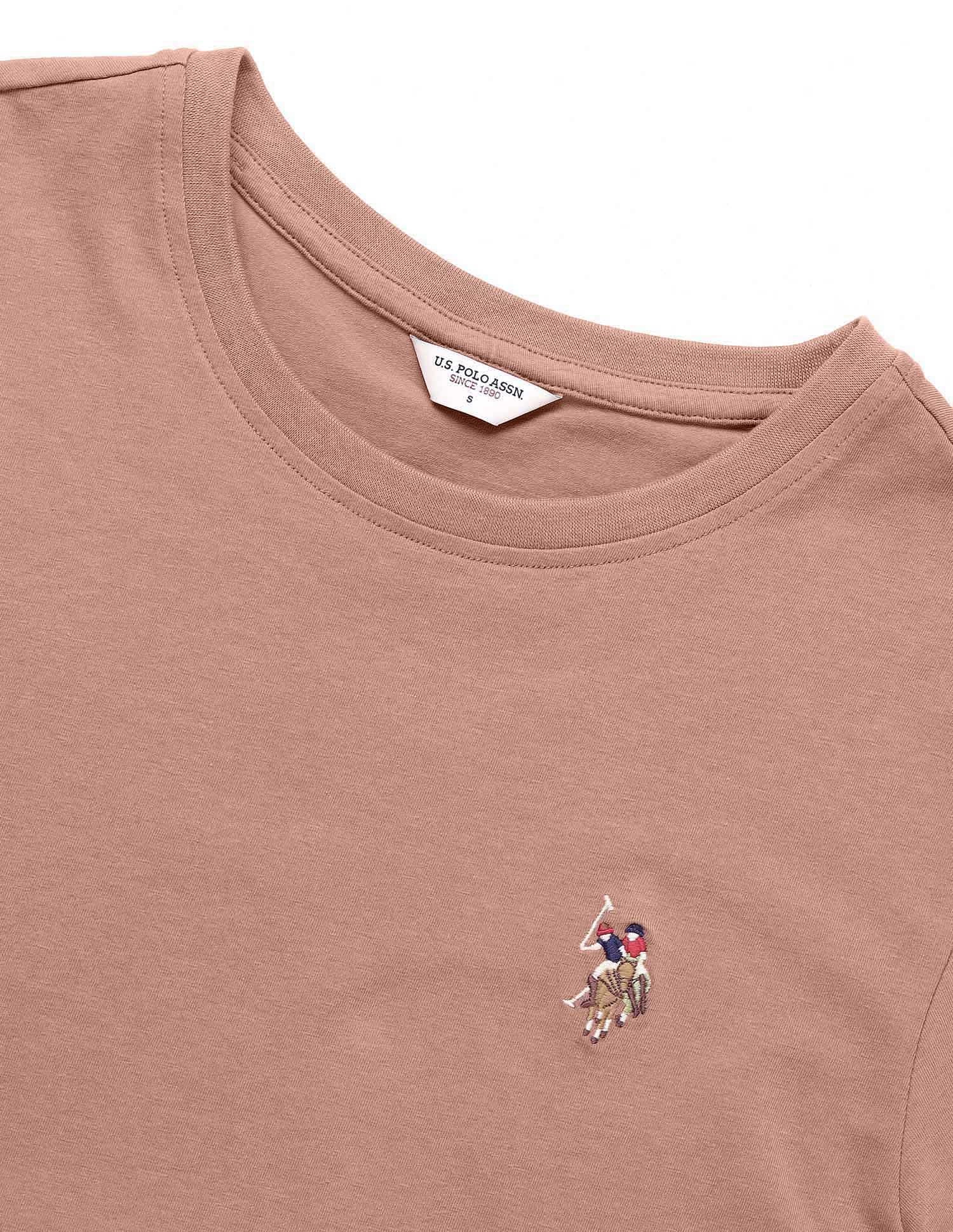 Boxy Fit Lounge T-Shirt Beige - U.S. POLO ASSN. | Large