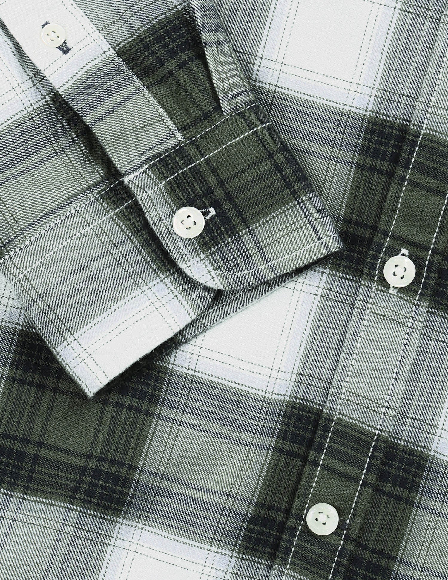 Twill Plaid Checked Shirt Green - U.S. Polo Assn. India | Large