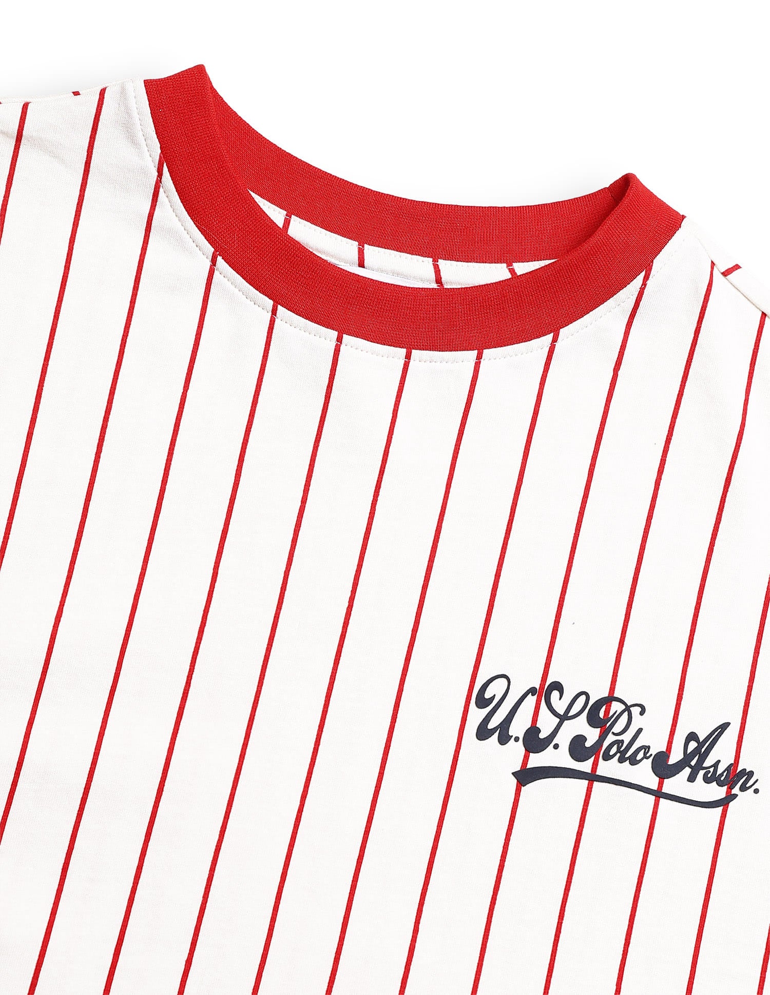 Relaxed Fit Brand Printed T-Shirt White - U.S. Polo Assn. India | Large