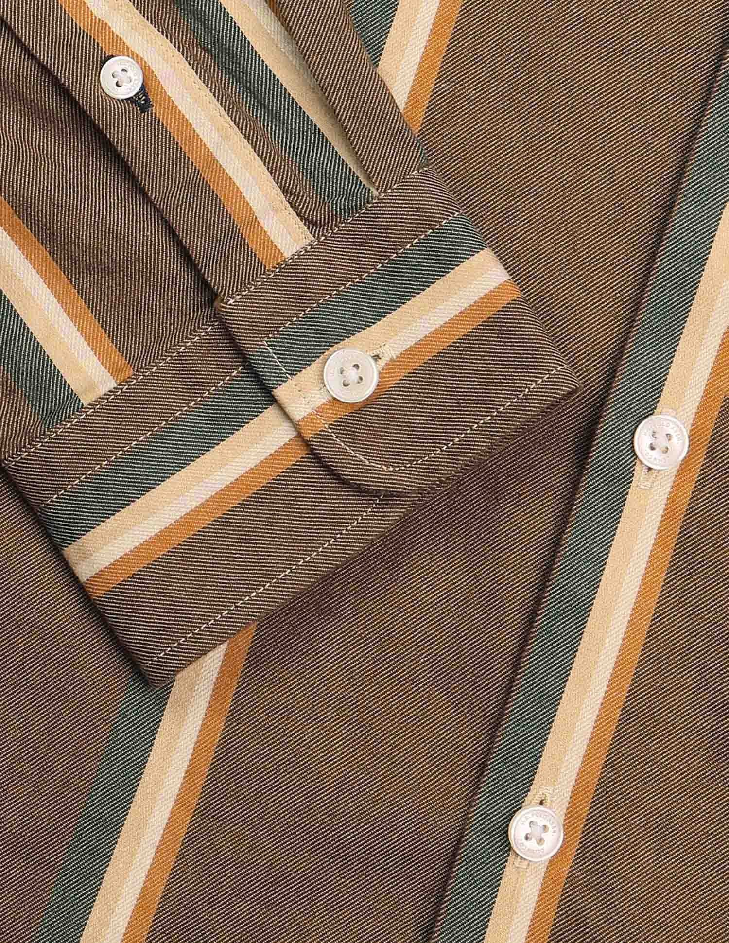 Pure Cotton Slim Fit Shirt Brown - U.S. POLO ASSN. | Large