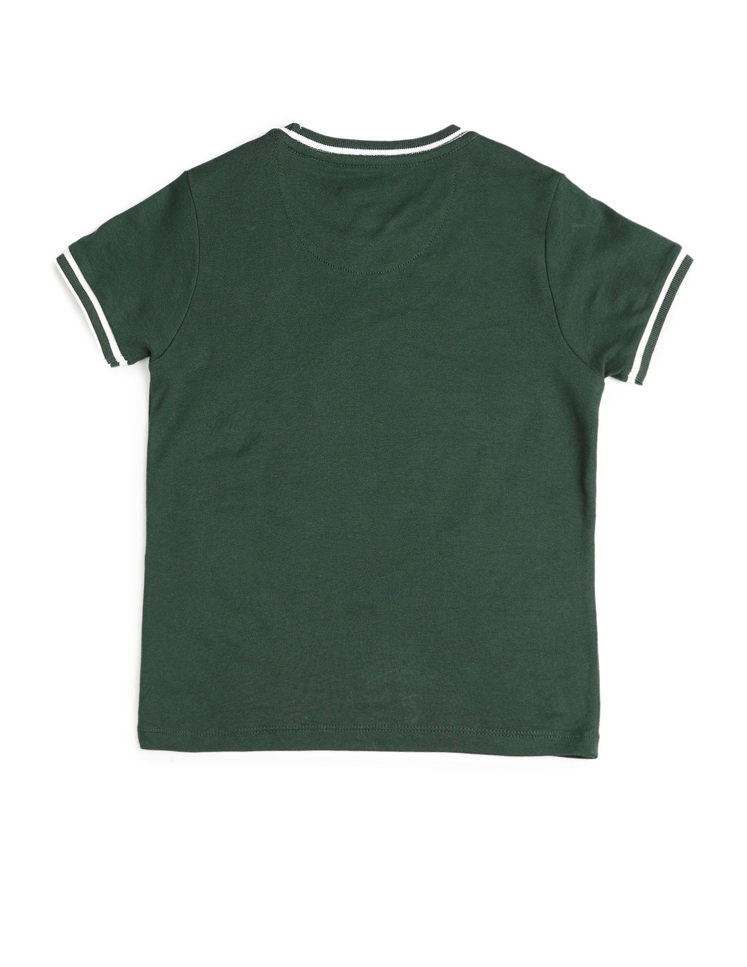 Boys Brand Embroidered Pure Cotton T Shirt Dark Green - U.S. POLO ASSN. | Large