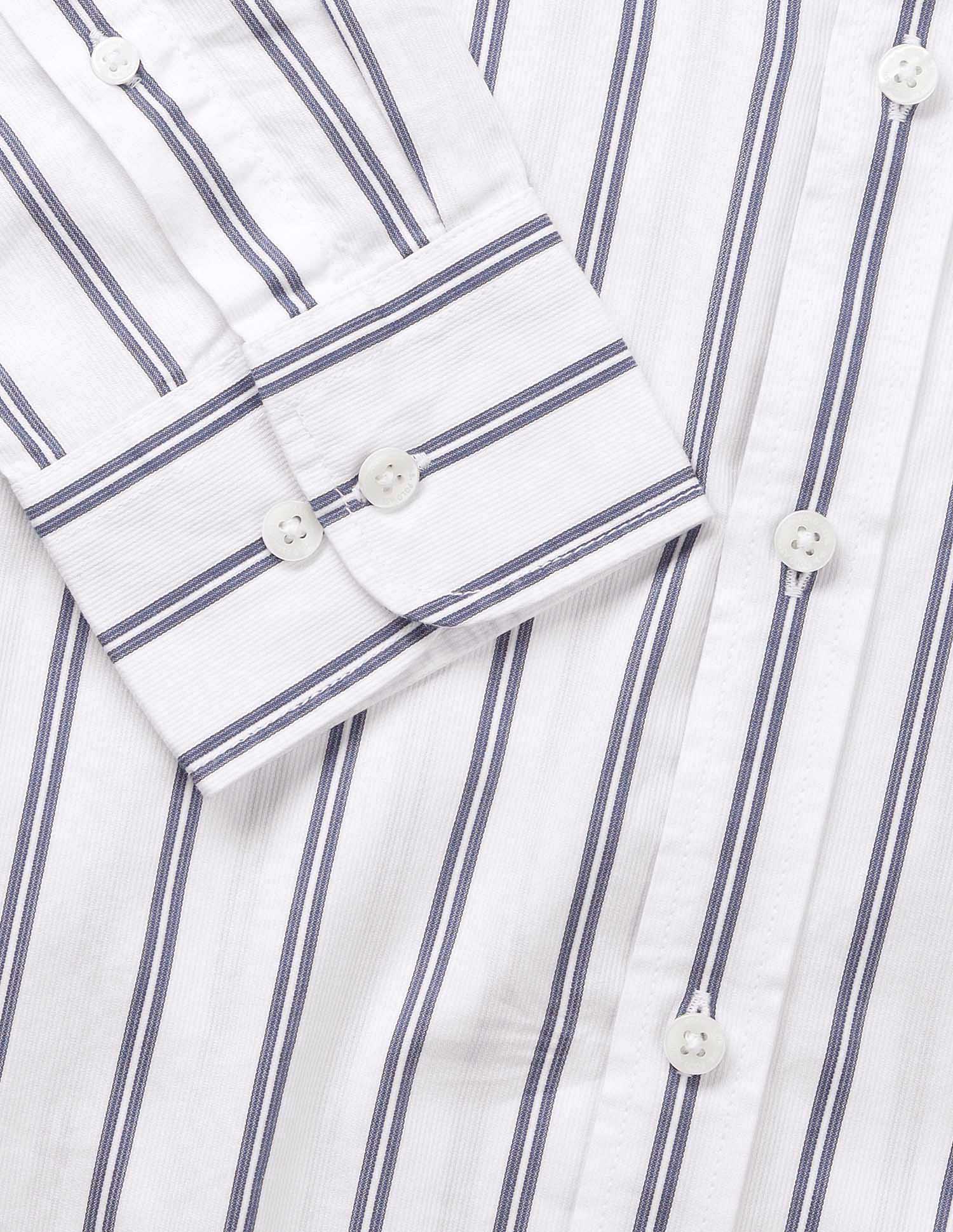 Vertical Striped Tailored Fit Shirt Blue - U.S. Polo Assn. India | Large