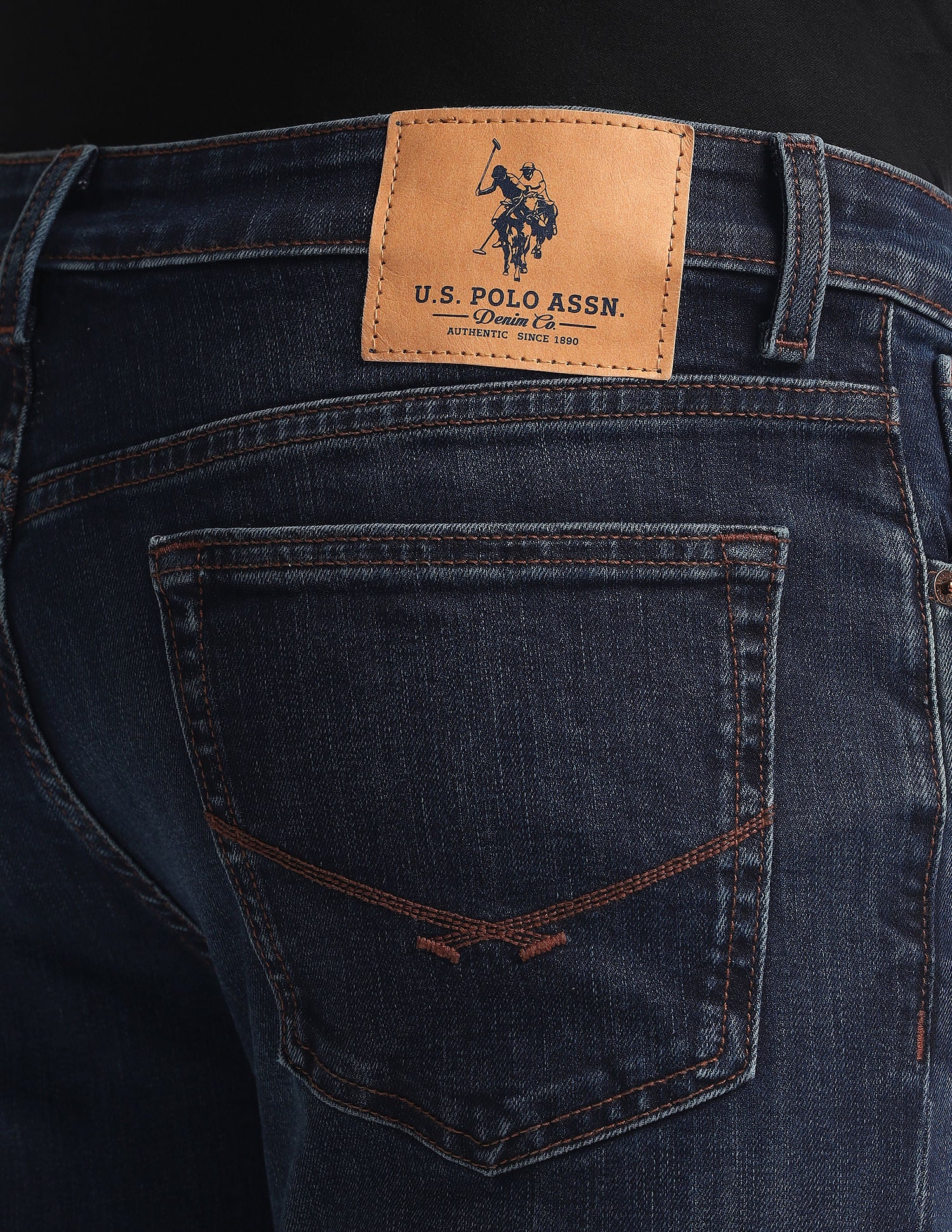Regallo Skinny Fit Blue Jeans Blue - U.S. Polo Assn. India | Large