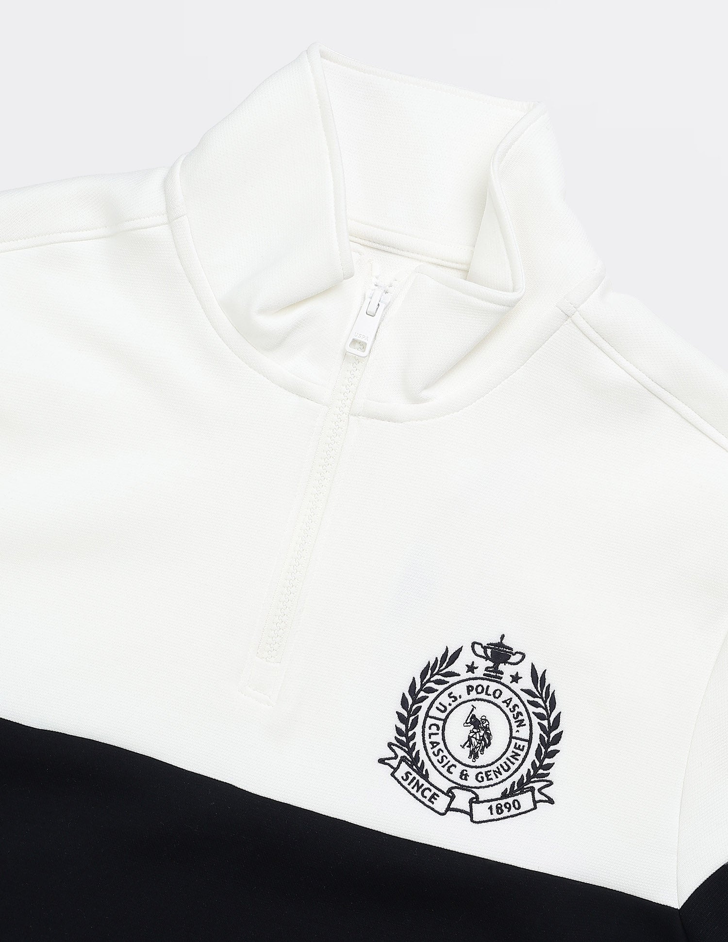 Colour Blocked Regular Fit Sweatshirt Navy - U.S. POLO ASSN. | Large