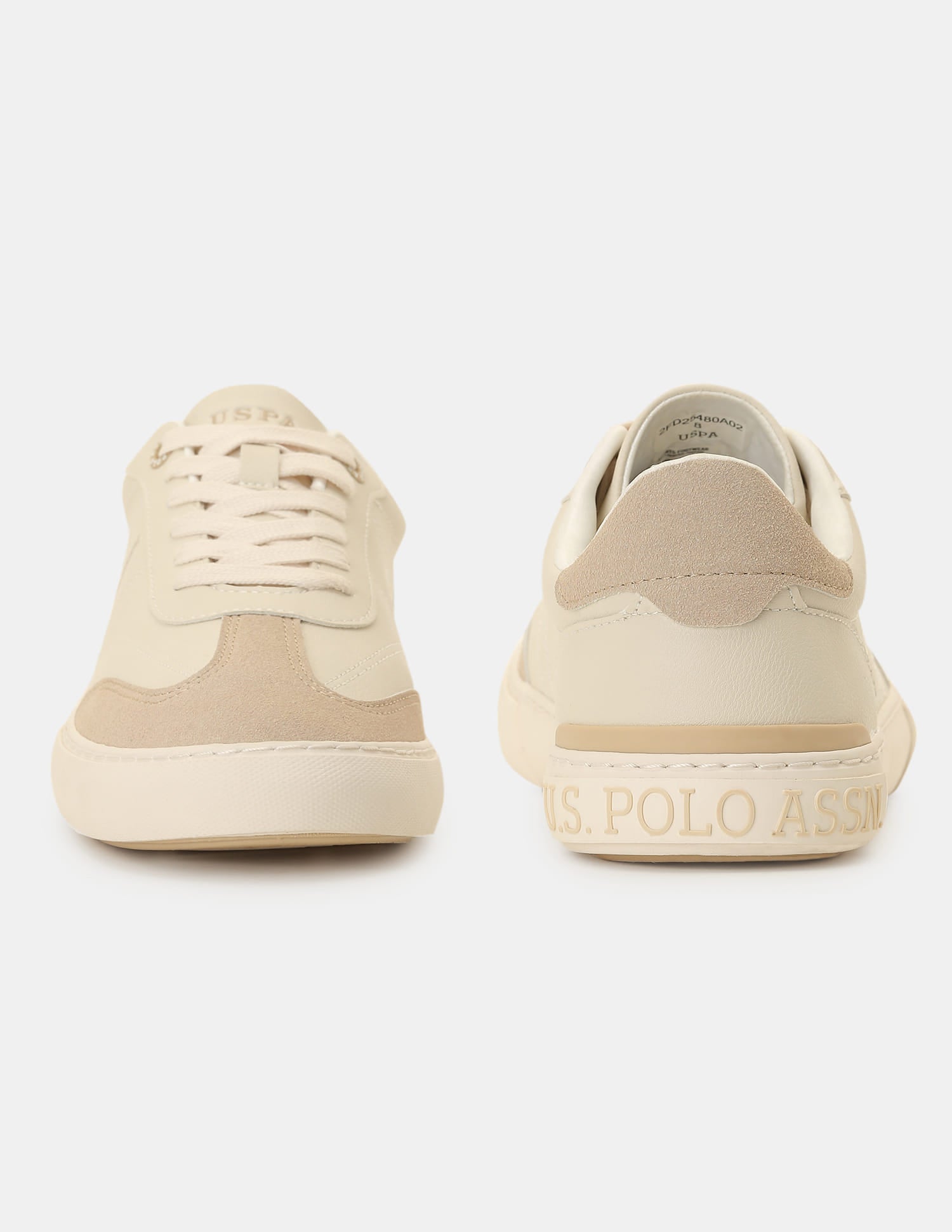Men Colourblocked Gian 3.0 Sneakers Beige - U.S. Polo Assn. India | Large
