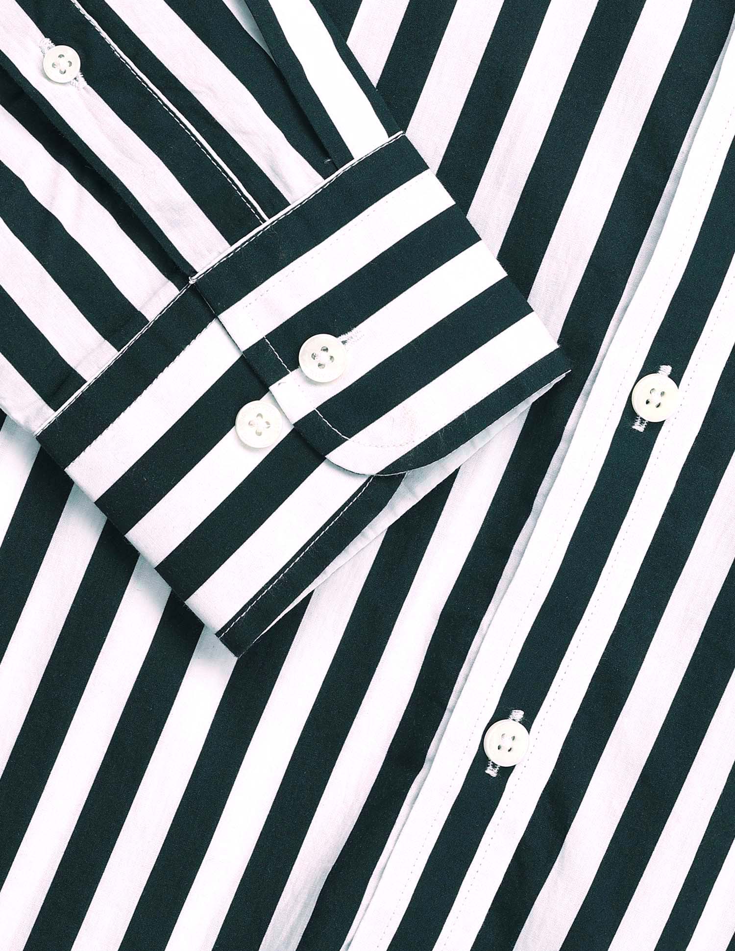 Vertical Striped Tailored Fit Shirt Dark Green - U.S. POLO ASSN. | Large