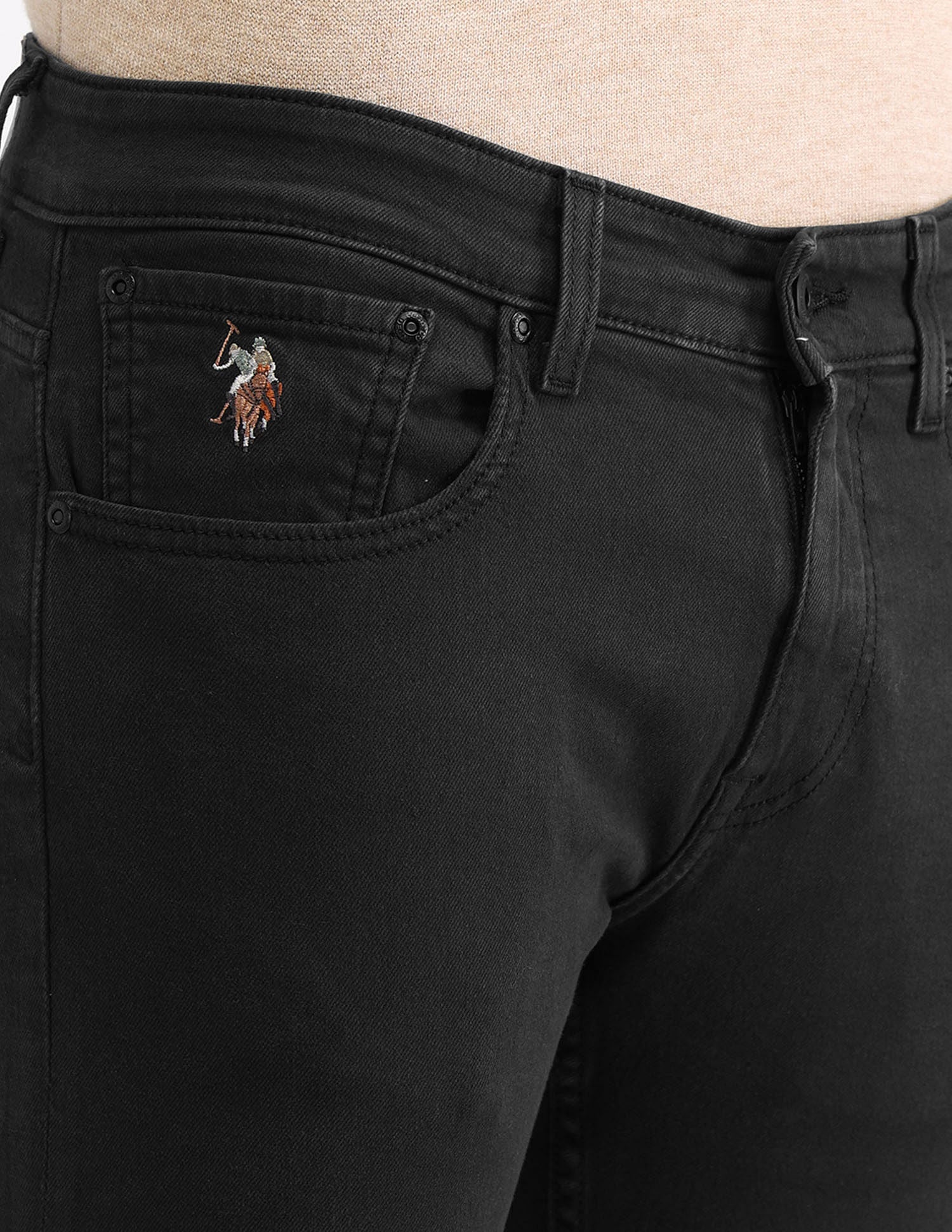 Henry Cropped Fit Jeans Black - U.S. Polo Assn. India | Large