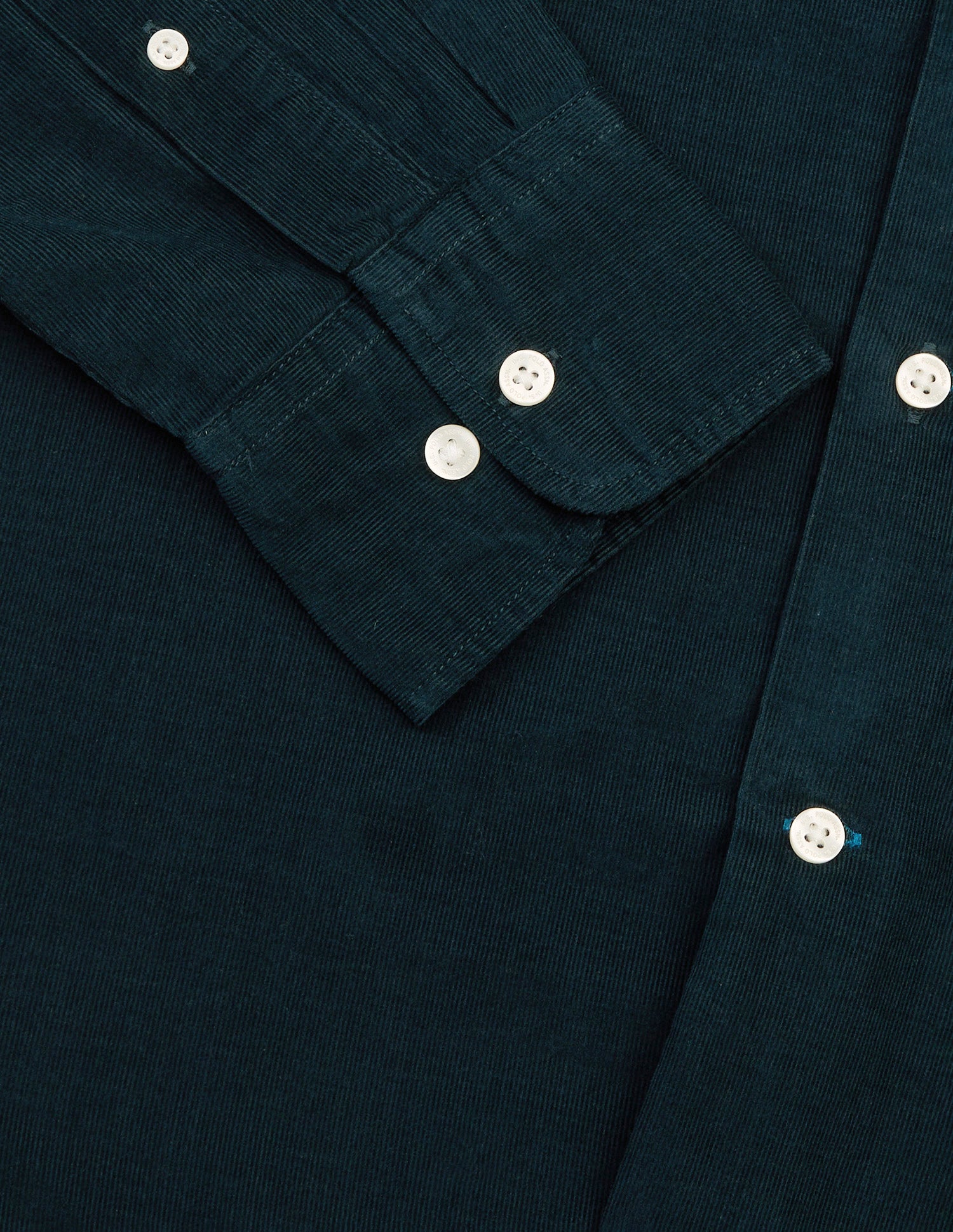Tailored Fit Corduroy Shirt Teal - U.S. Polo Assn. India | Large