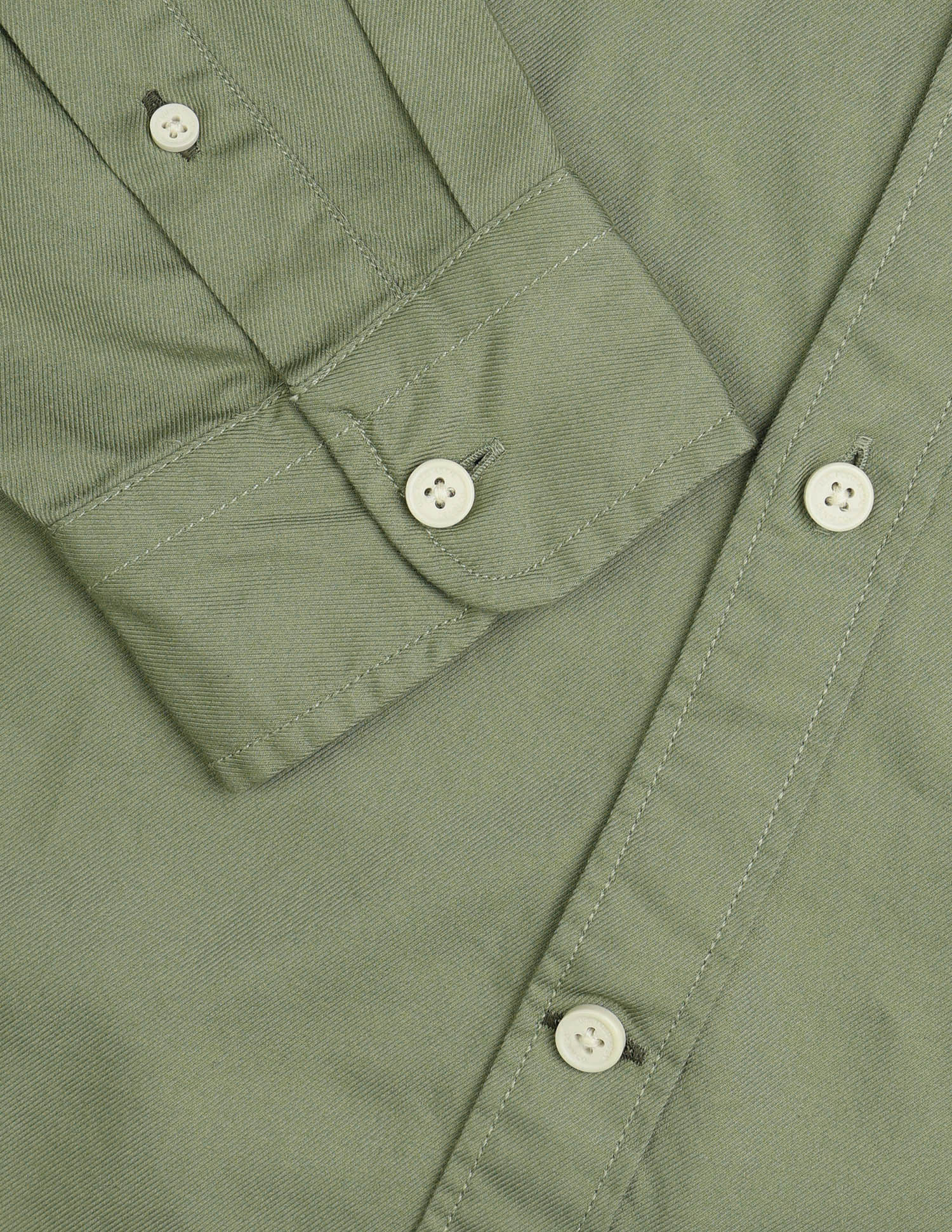 Twill Regular Fit Shirt Light Green - U.S. Polo Assn. India | Large