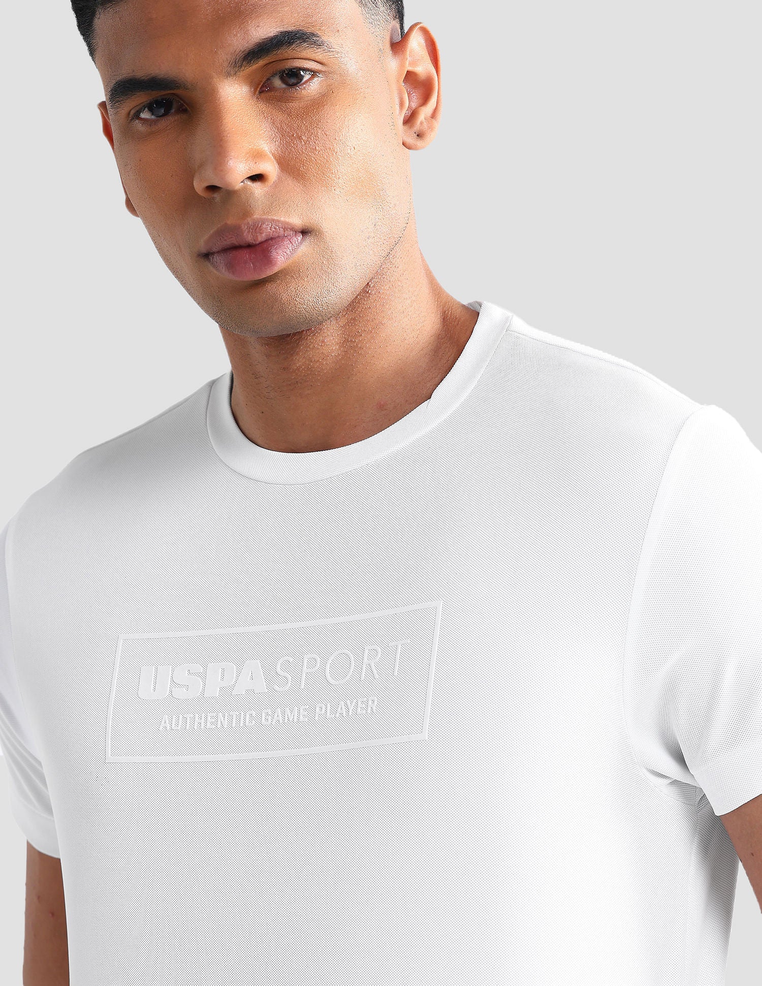 Crew Neck Brand Print T-Shirt White - U.S. POLO ASSN. | Large