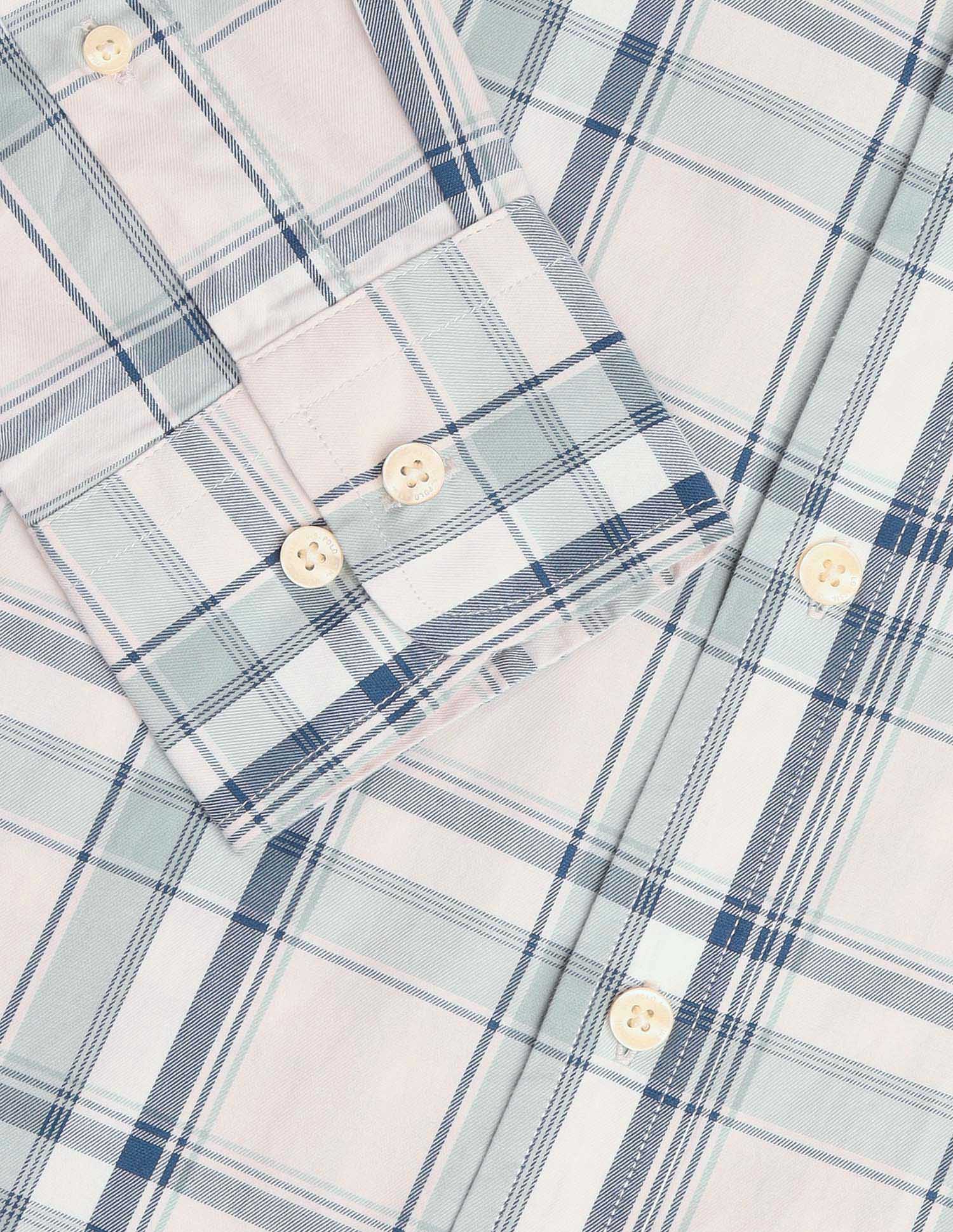 Plaid Checked Tailored Fit Shirt Green - U.S. POLO ASSN. | Large