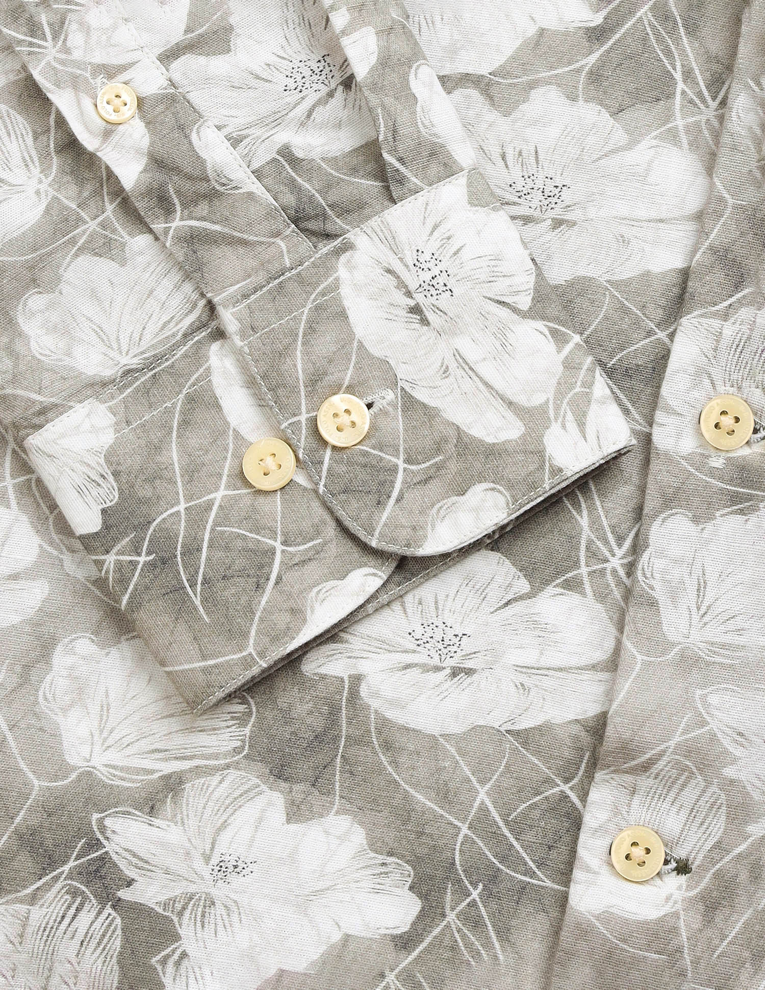 Floral Printed Regular Fit Shirt Sage - U.S. Polo Assn. India | Large