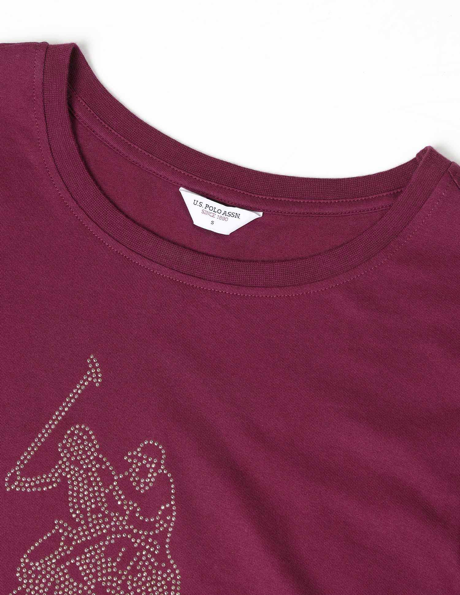 Regular Fit Brand Printed T-Shirt Purple - U.S. POLO ASSN. | Large