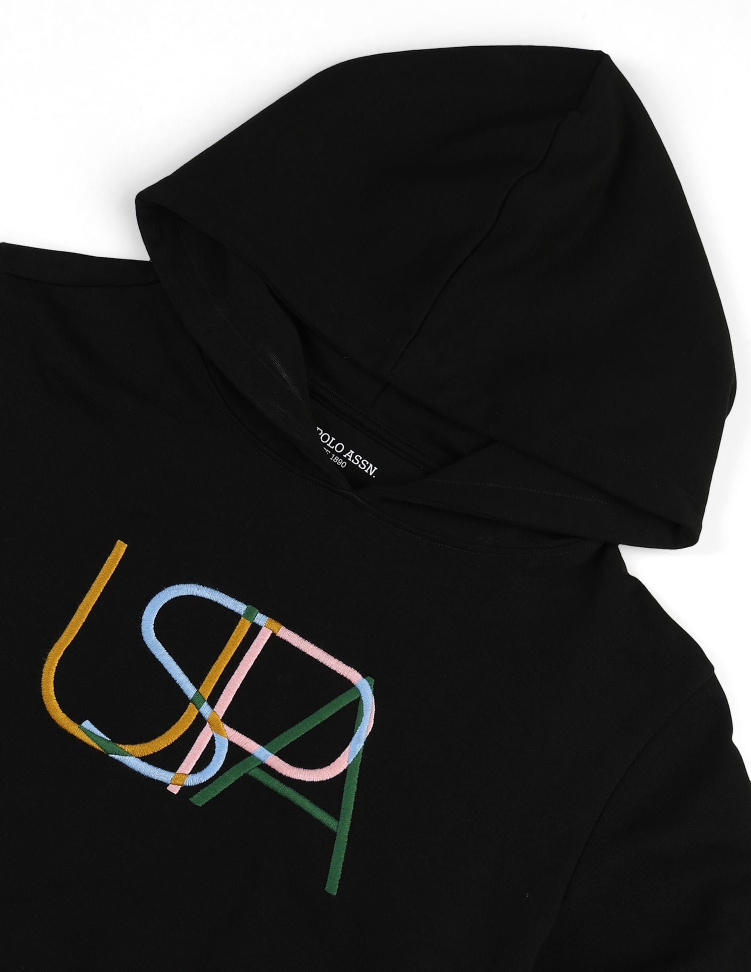 Brand Embroidered Sweatshirt Black - U.S. POLO ASSN. | Large