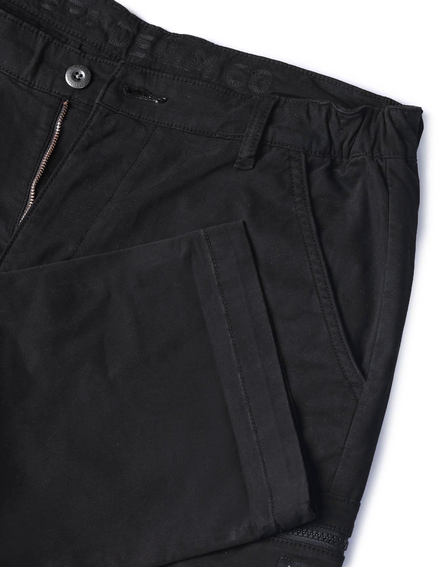 Solid Regular Fit Cargos Black - U.S. POLO ASSN. | Large