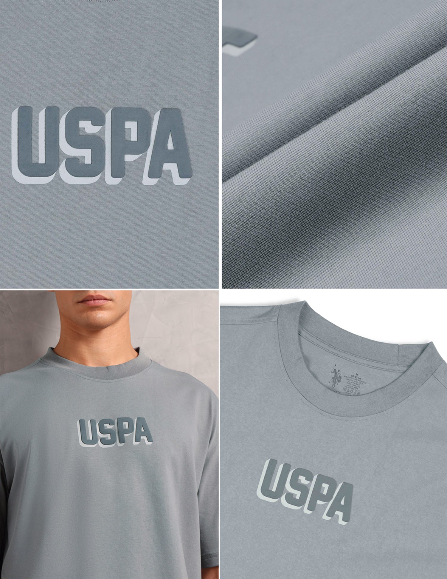 Oversized Fit Breathable OEE11 Lounge T-Shirt - Pack Of 1 Mocking Bird - U.S. POLO ASSN. | Large