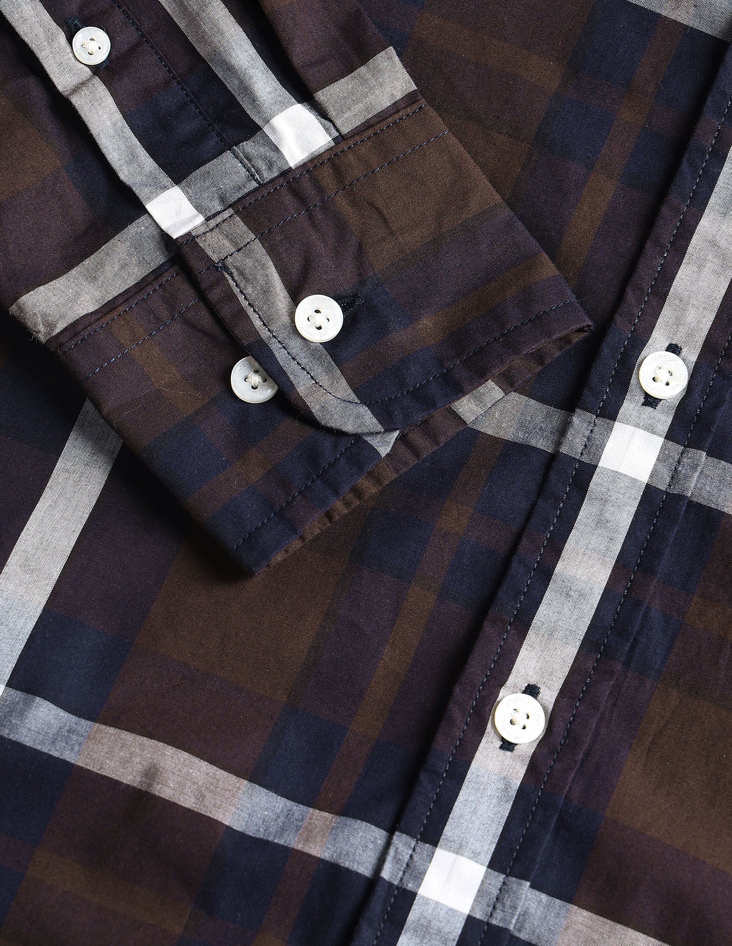 Tartan Checked Tailored Fit Shirt Brown - U.S. Polo Assn. India | Large