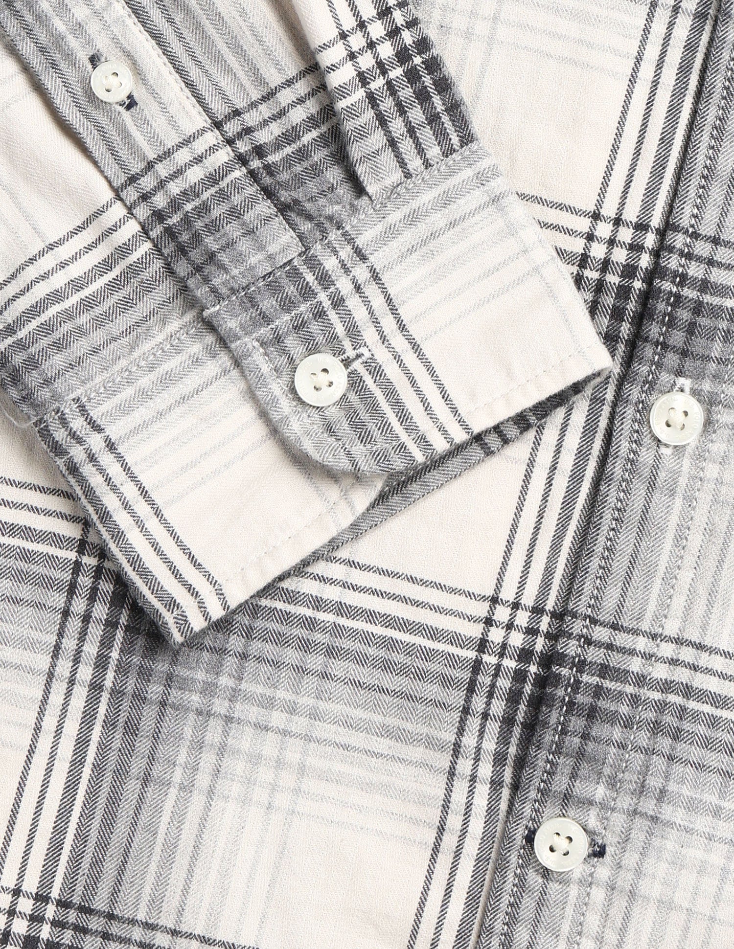 Twill Tartan Checked Shirt Ivory - U.S. Polo Assn. India | Large