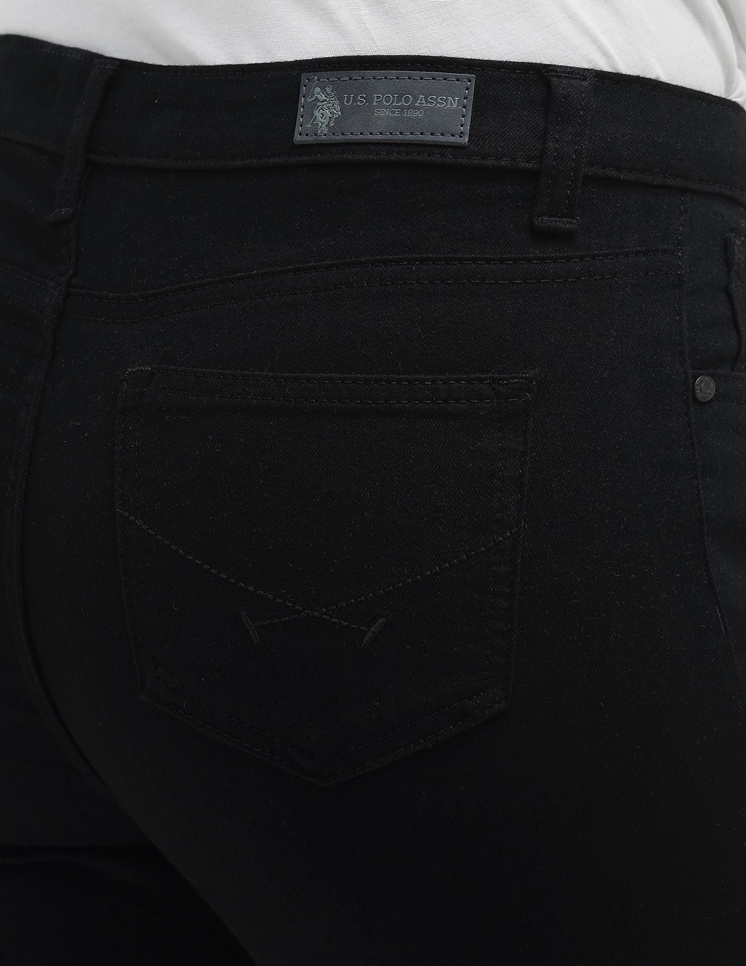 High Rise Extreme Flare Fit Jeans Black - U.S. POLO ASSN. | Large