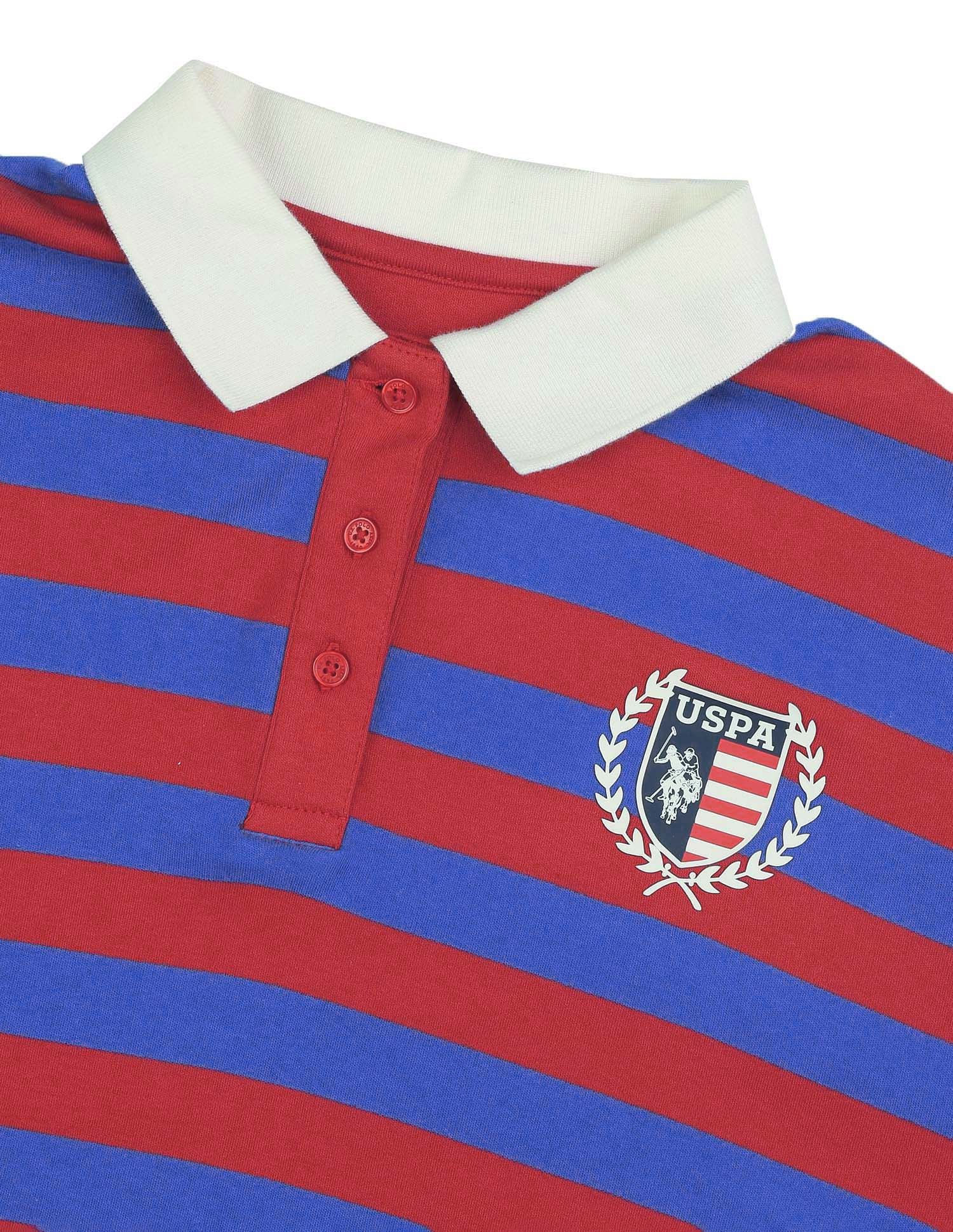 Reglar Fit Horizontal Striped Polo Shirt Yarn Dyed - U.S. POLO ASSN. | Large
