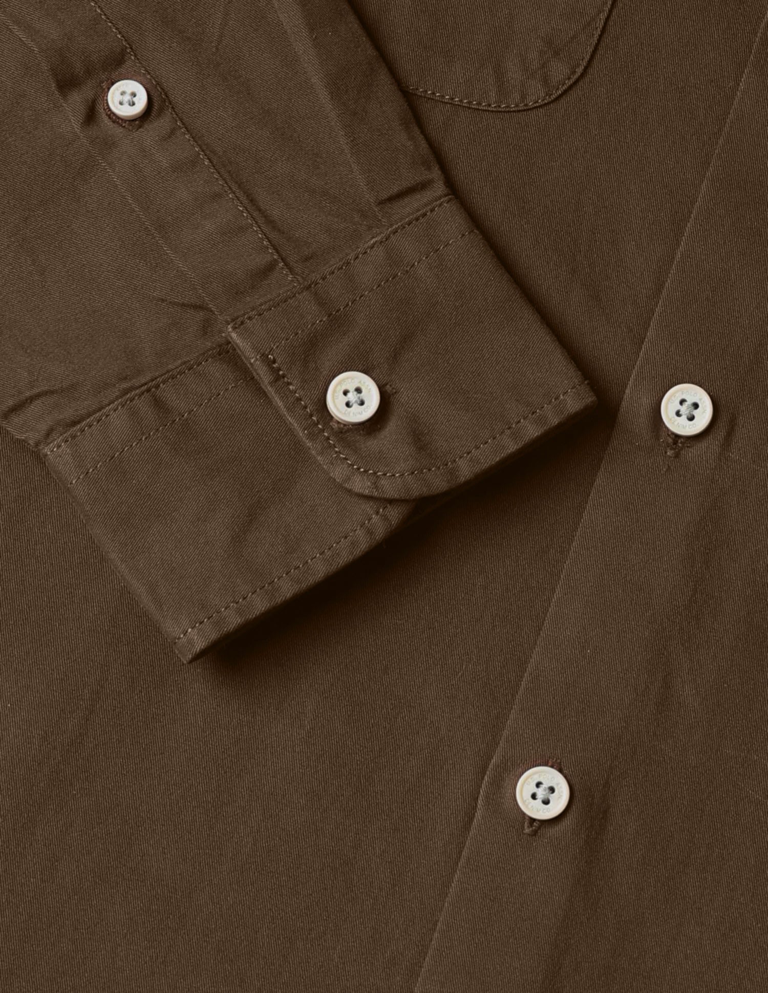 Twill Slim Fit Shirt Light Brown - U.S. POLO ASSN. | Large