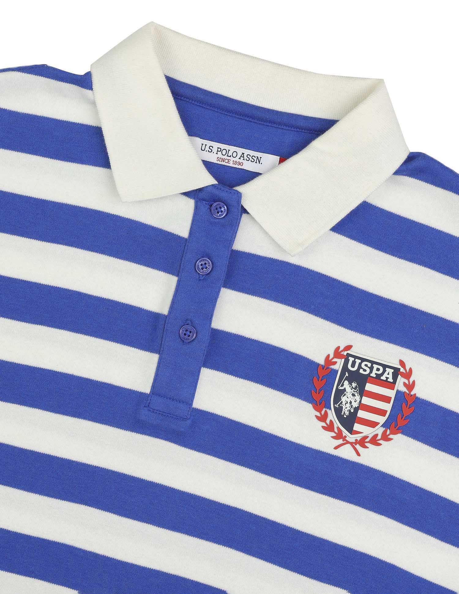 Oversized Horizontal Striped Top White - U.S. POLO ASSN. | Large