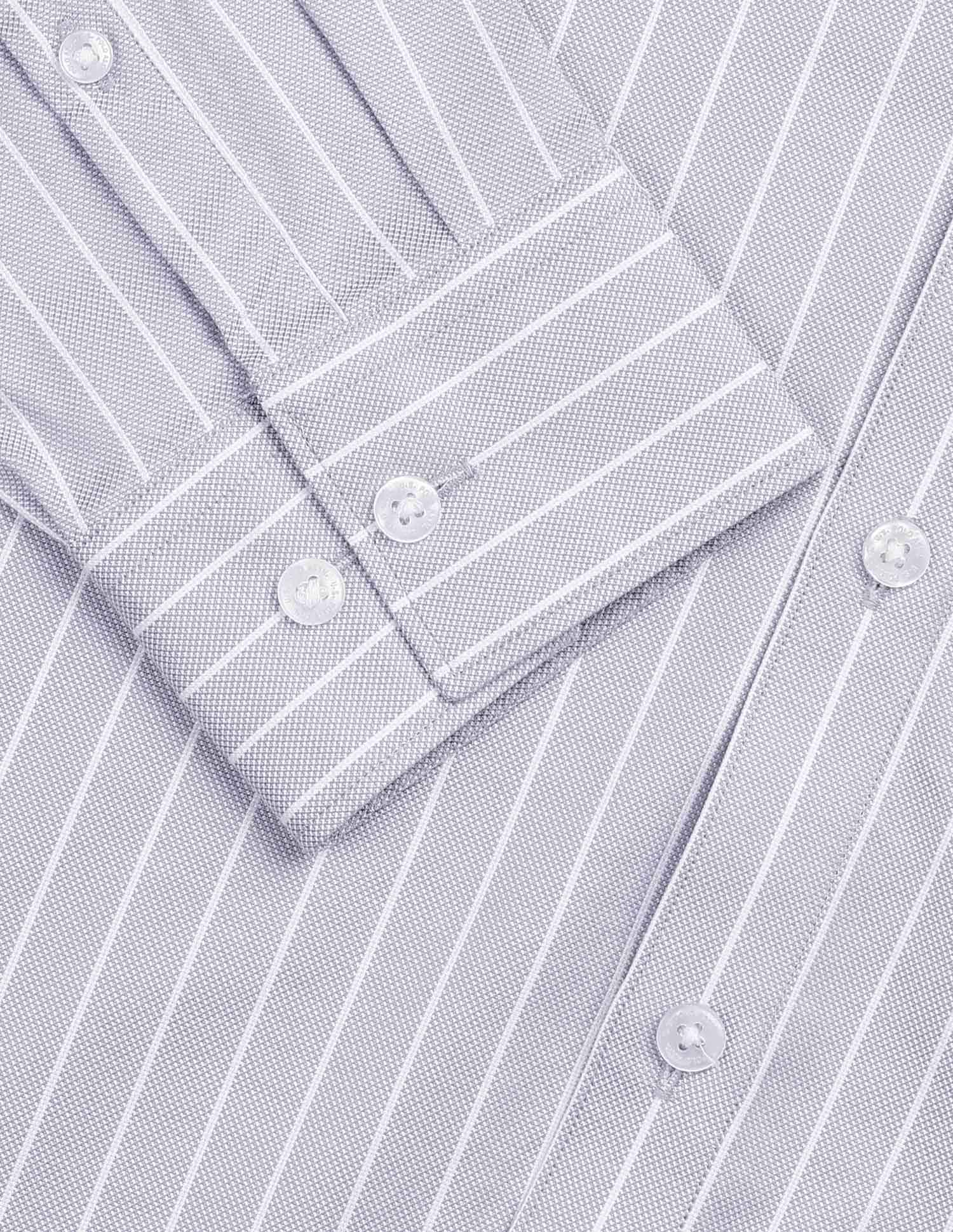 Tailored Fit Vertical Striped Shirt Grey - U.S. POLO ASSN. | Large