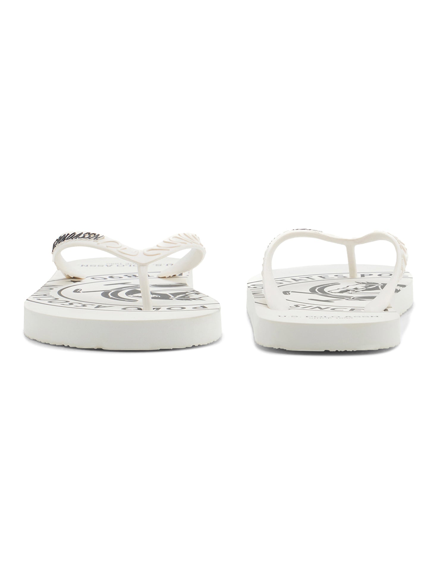 Alabi Brand Printed Flip Flops White - U.S. Polo Assn. India | Large