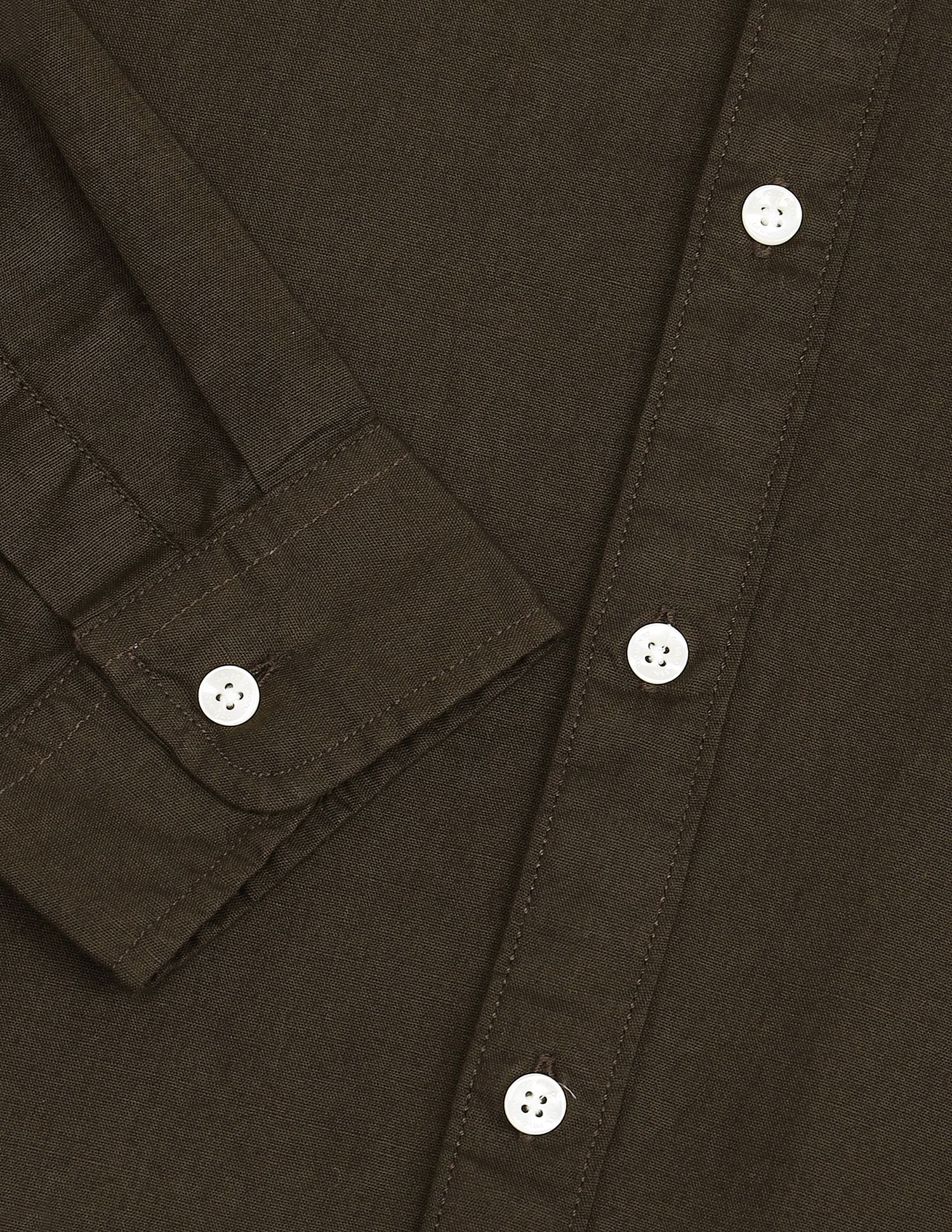 Manhattan Slim Fit Solid Shirt Olive - U.S. Polo Assn. India | Large