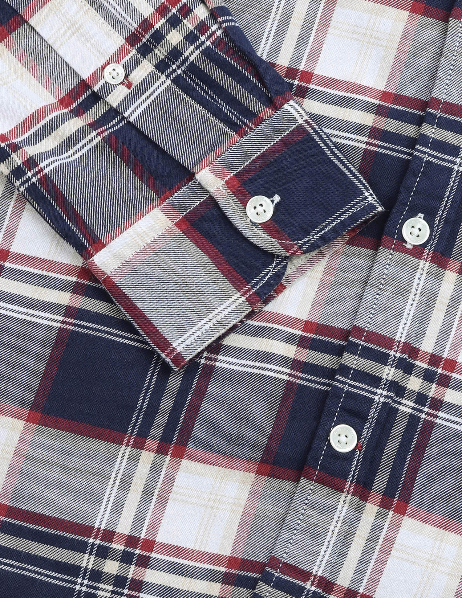 Twill Plaid Checked Shirt Navy - U.S. Polo Assn. India | Large