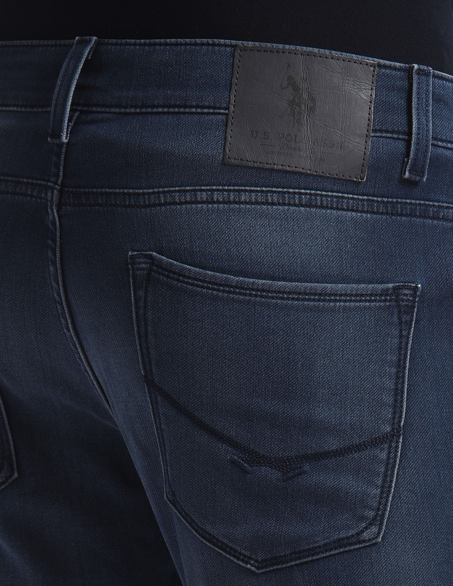 Henry Cropped Fit Blue Jeans Blue - U.S. Polo Assn. India | Large