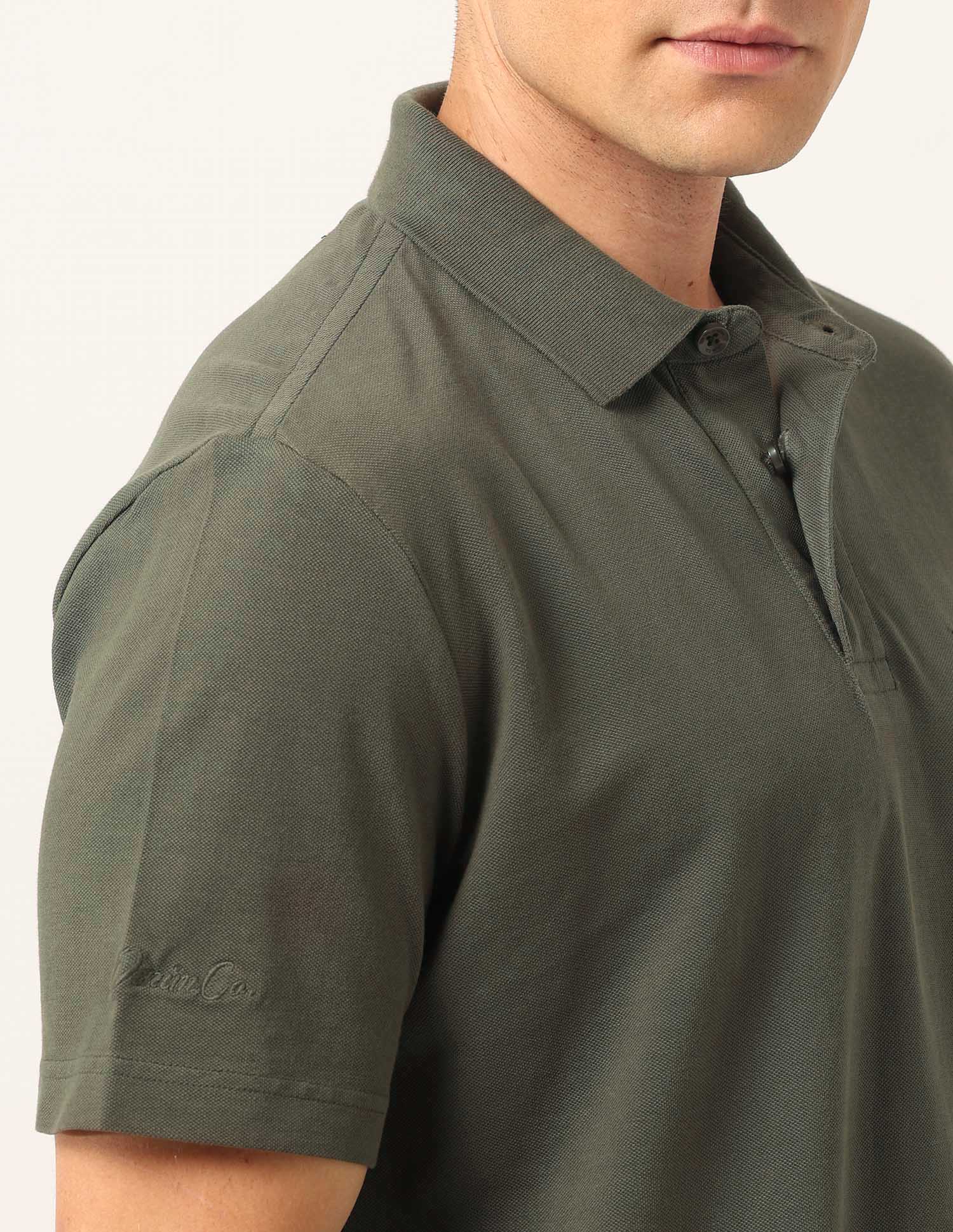 Solid Relaxed Fit Polo Shirt Grey - U.S. Polo Assn. India | Large