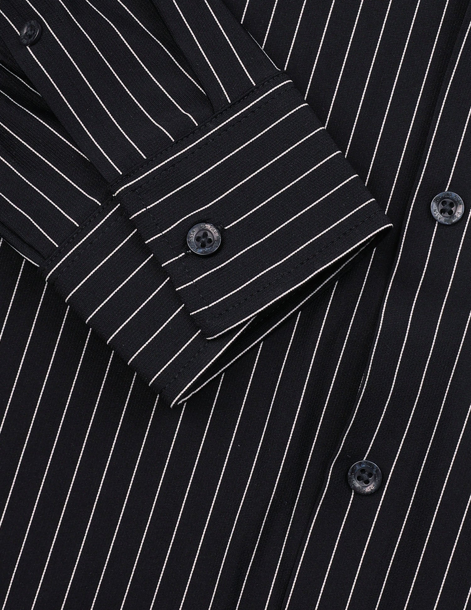 Vertical Striped Knitted Shirt Navy - U.S. Polo Assn. India | Large