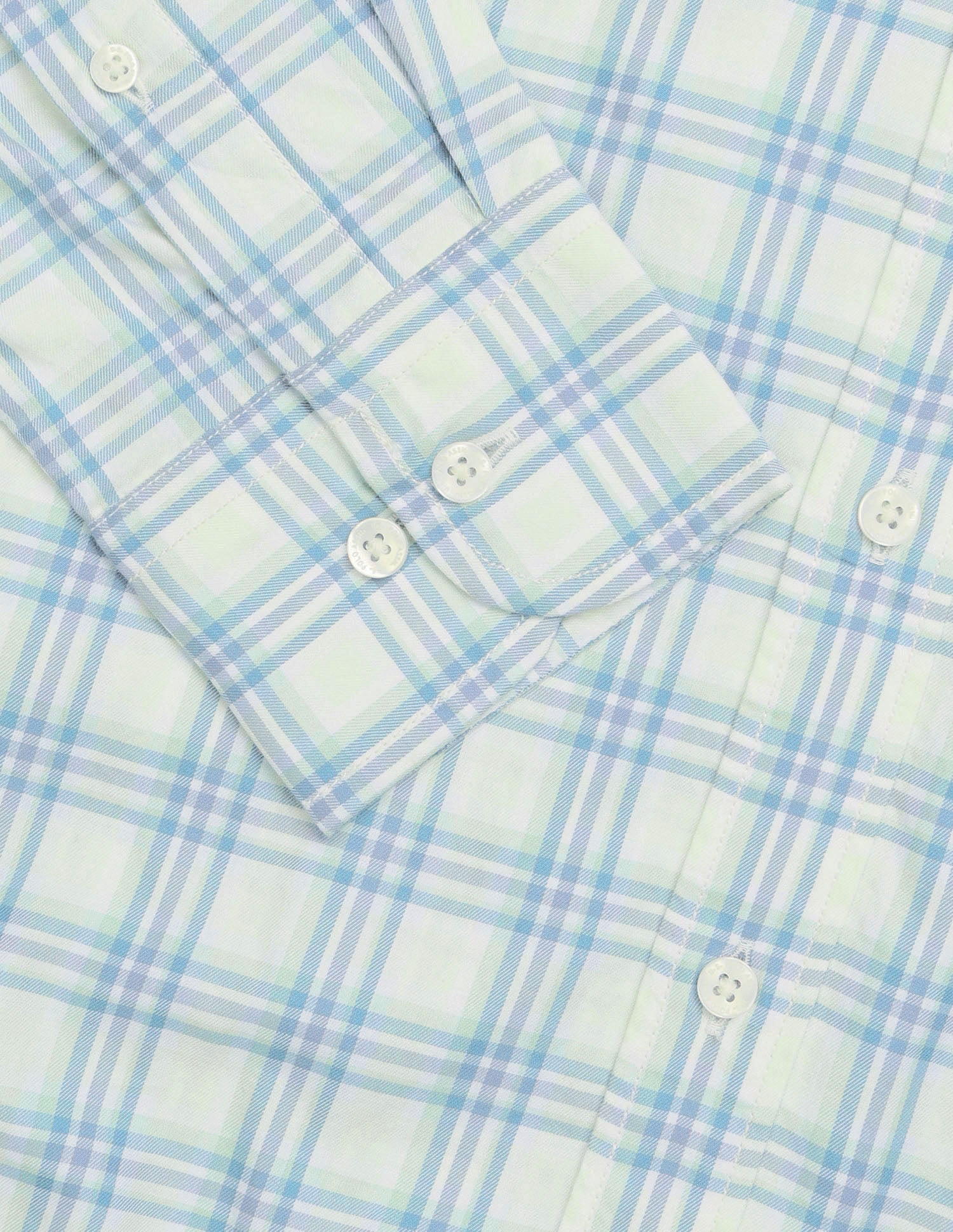 Twill Tailored Fit Shirt Light Green - U.S. Polo Assn. India | Large