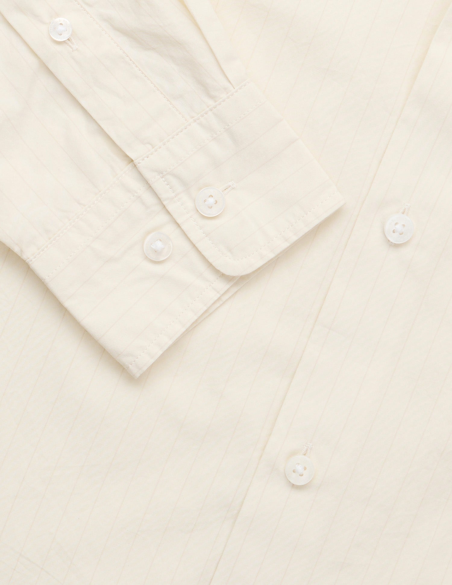 Pacho X Vertical Striped Tailored Fit Shirt Ivory - U.S. POLO ASSN. | Large