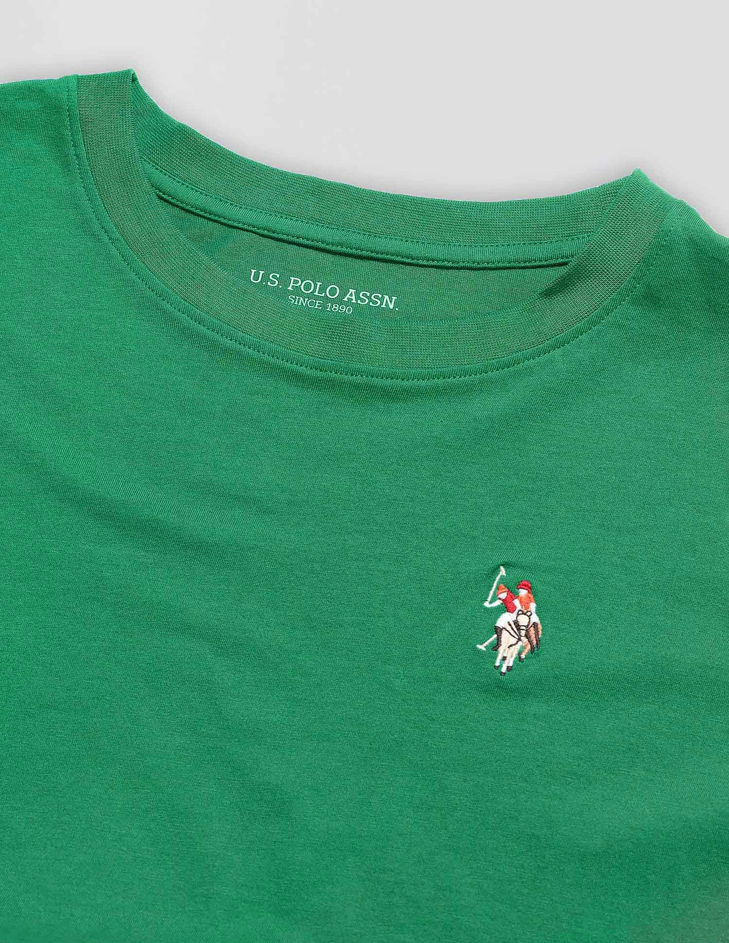 Regular Fit Solid Lounge T-Shirt Bright Green - U.S. POLO ASSN. | Large