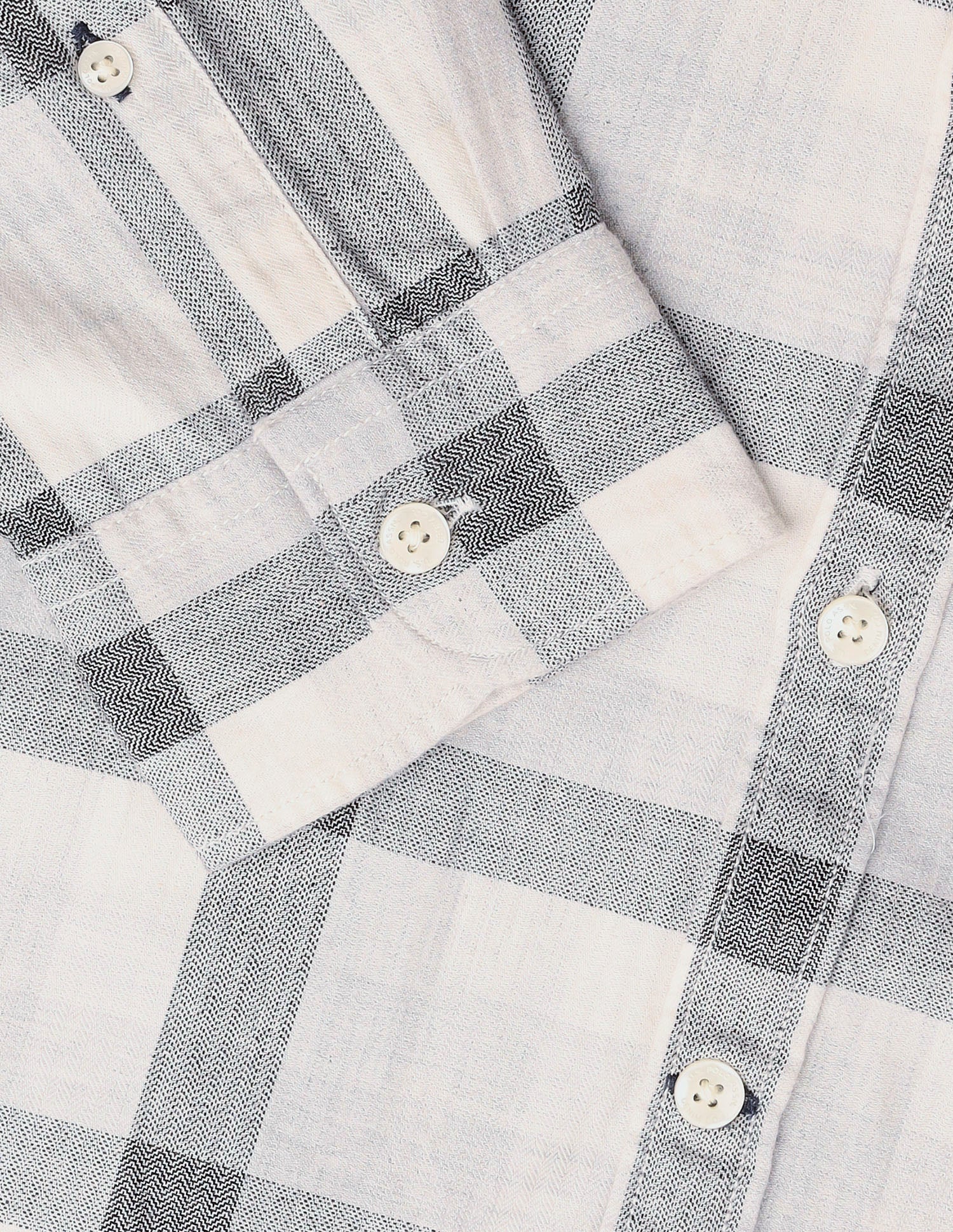 Grid Tattersall Checked Twill Shirt Grey - U.S. Polo Assn. India | Large