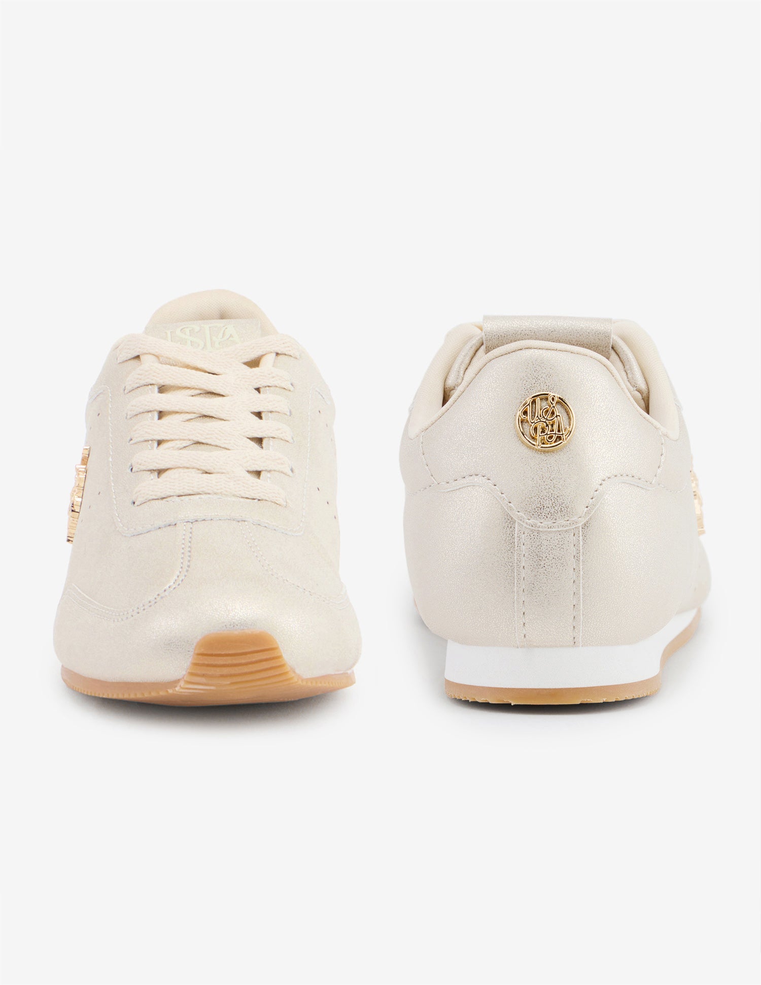 Amelise Lace-Ups Sneakers Gold - U.S. Polo Assn. India | Large