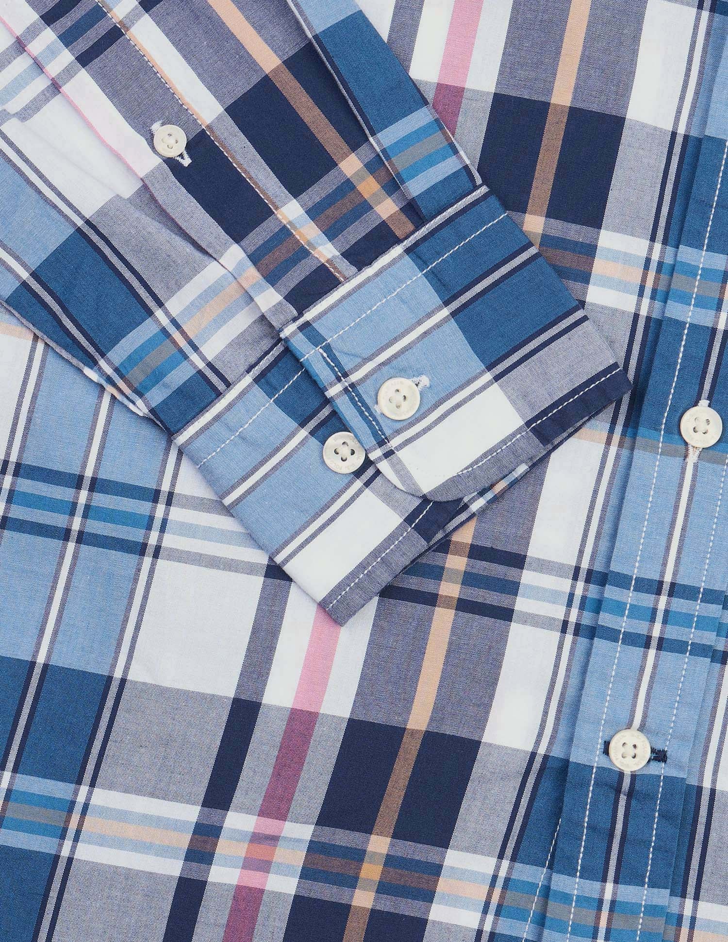 Plaid Checked Tailored Fit Shirt navy - U.S. Polo Assn. India | Large