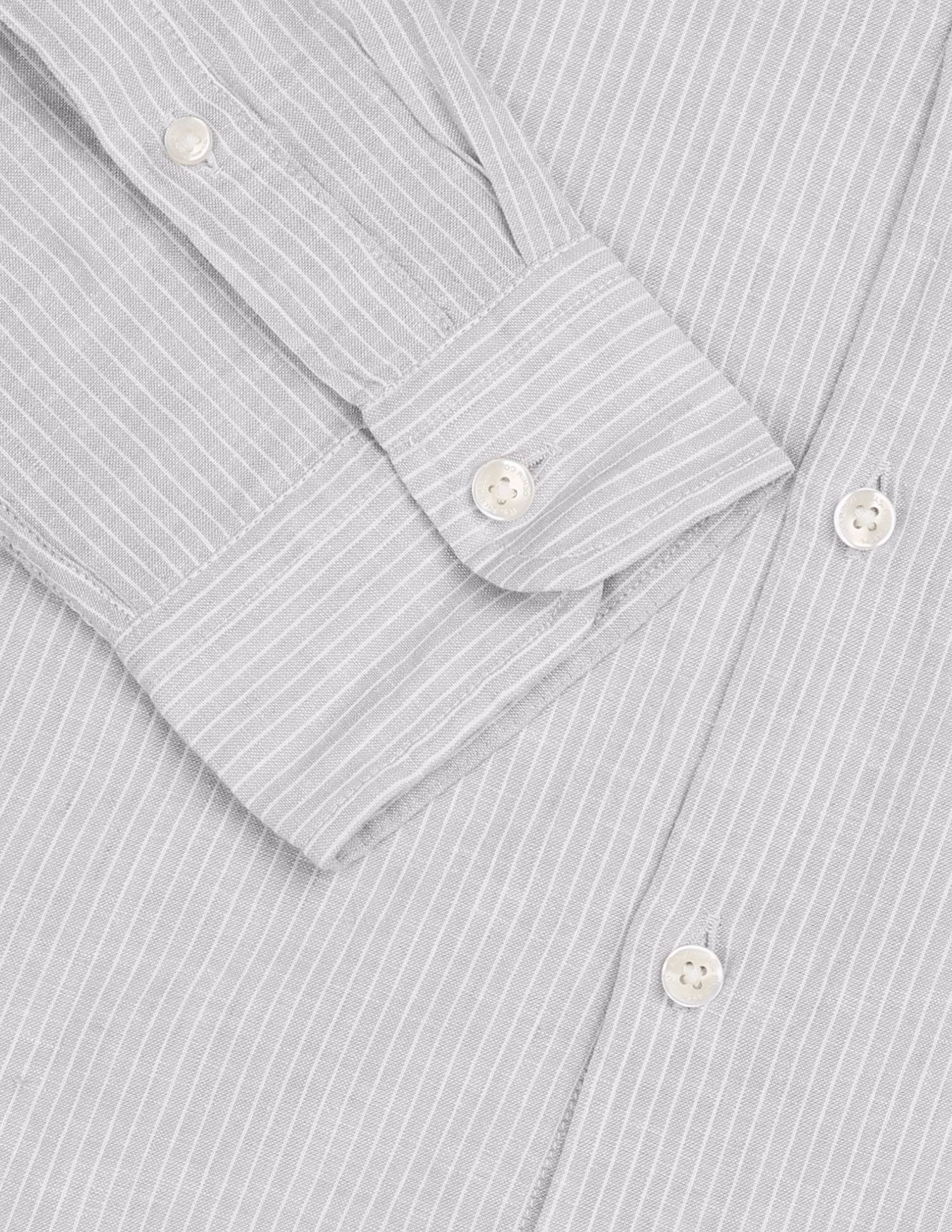 Vertical Striped Regular Fit Shirt Grey - U.S. Polo Assn. India | Large