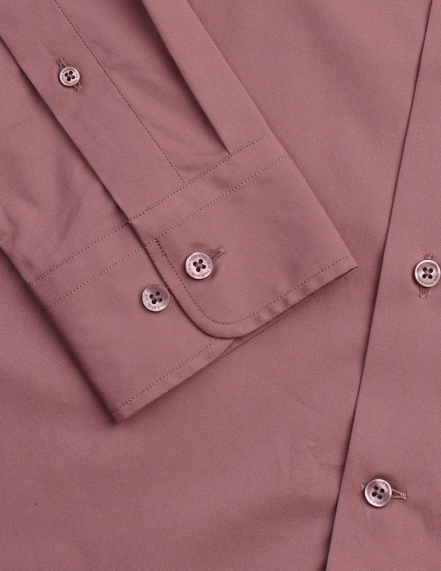 Solid Tailored Fit Shirt Dark Pink - U.S. Polo Assn. India | Large