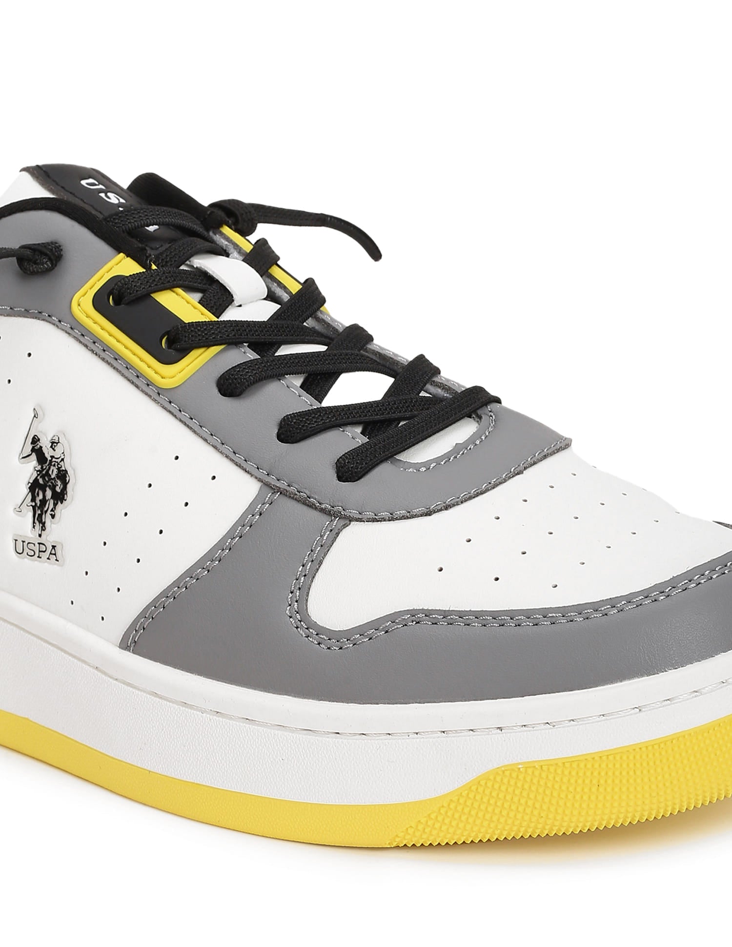 Oakley Perforated Sneakers White and Grey - U.S. Polo Assn. India | Large