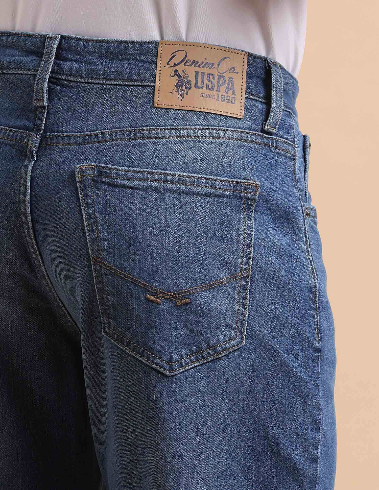 Shawn Relaxed Fit Blue Jeans Light Blue - U.S. POLO ASSN. | Large